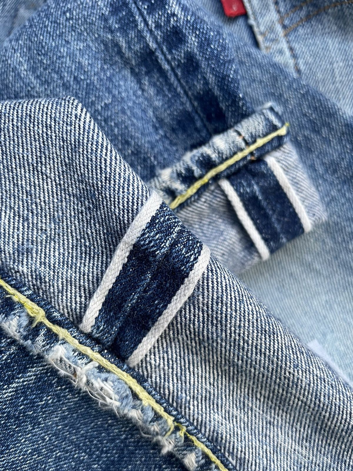 Levi's Vintage 1975 501 e Selvedge Distresed Denim Size US 29 - 12 Thumbnail