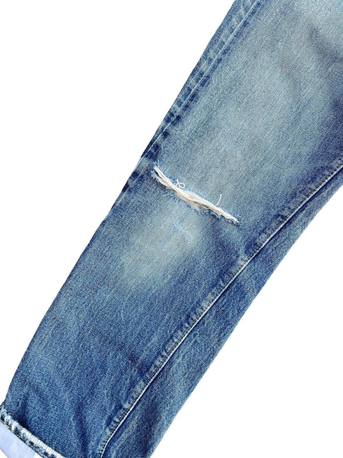 Levi's Vintage 1975 501 e Selvedge Distresed Denim Size US 29 - 3 Thumbnail