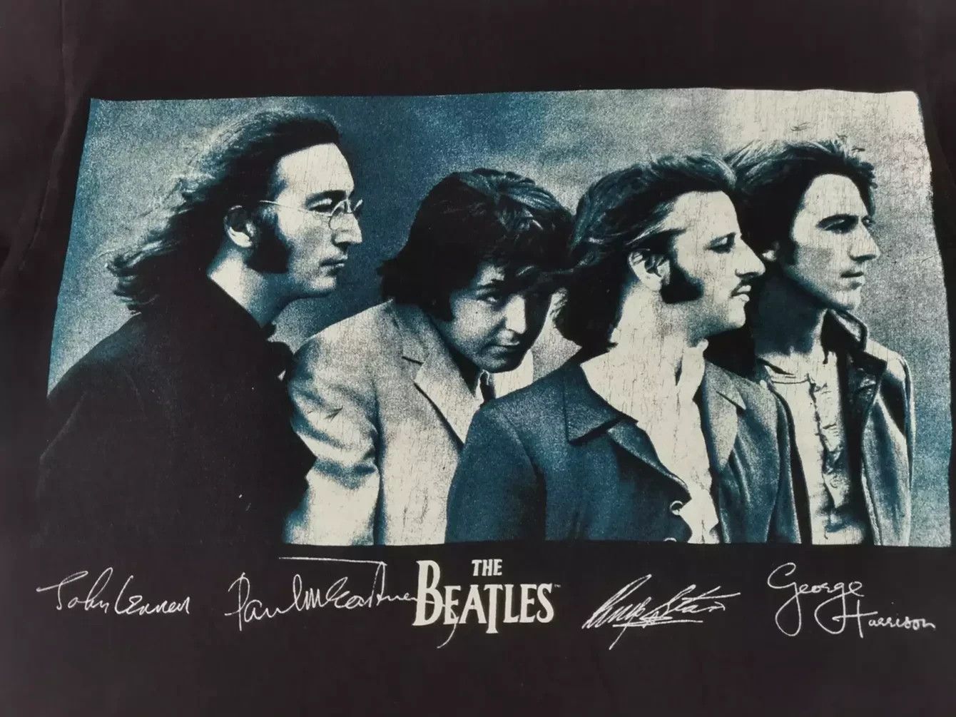 Band Tees Vintage The Beatles Signature Tee Britt Pop Rock Rare Size US M / EU 48-50 / 2 - 2 Thumbnail