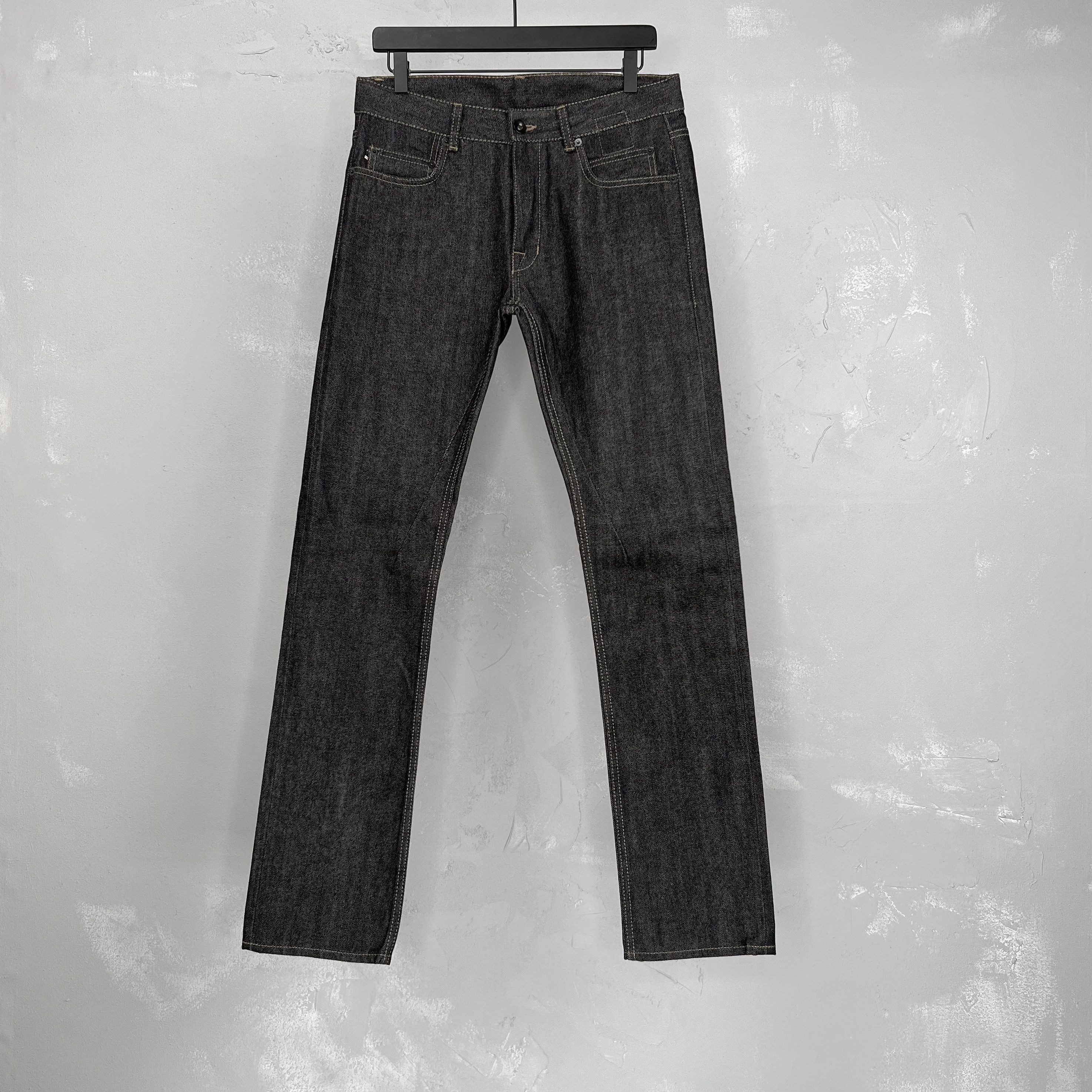 Rick Owens DRKSHDW F/W 18 Detroit Cut Black Raw Denim Jeans