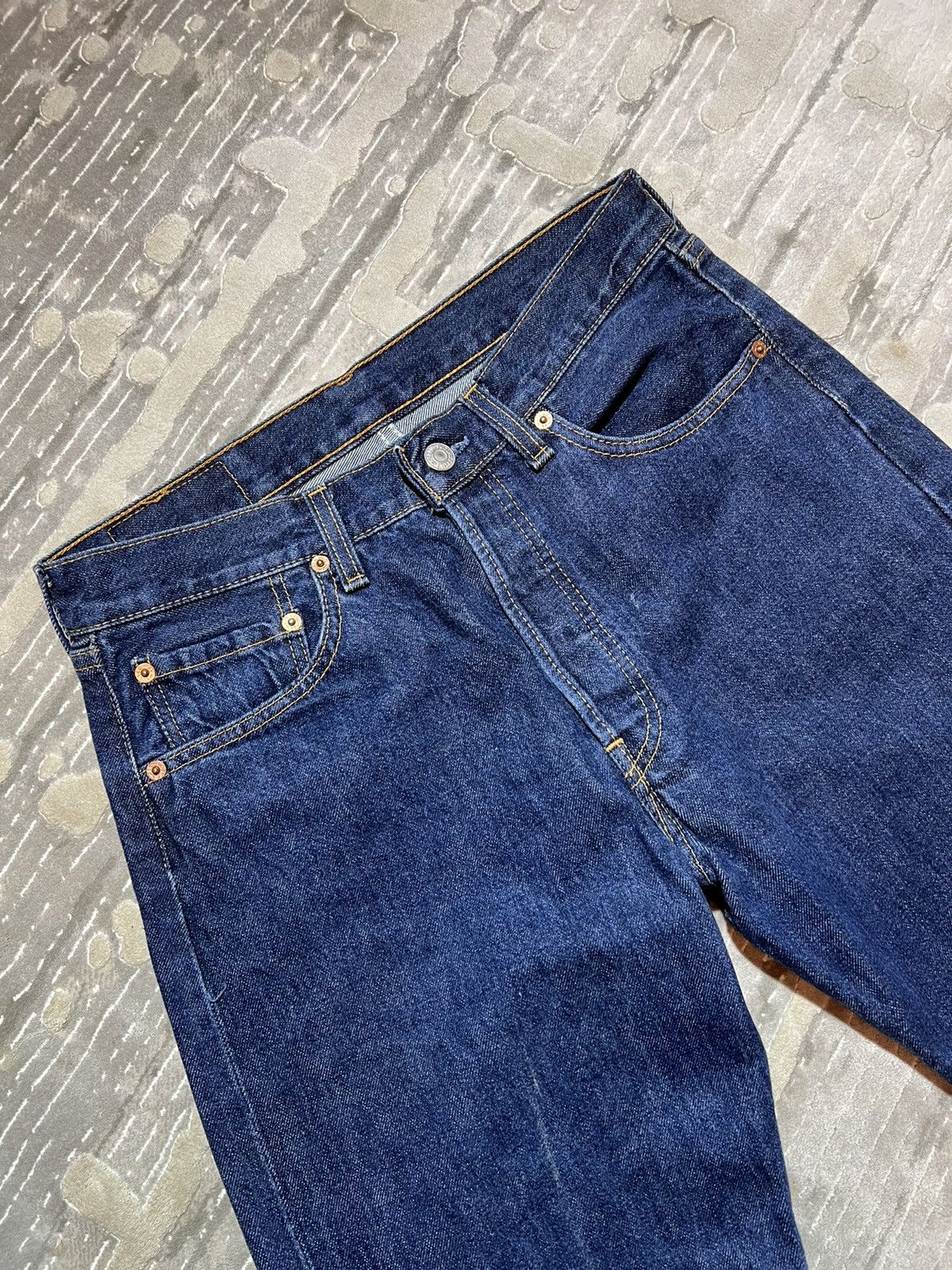 Levi's Levis vintage jeans denim UK rare pants blue avant garde 90 Size US 31 - 7 Thumbnail