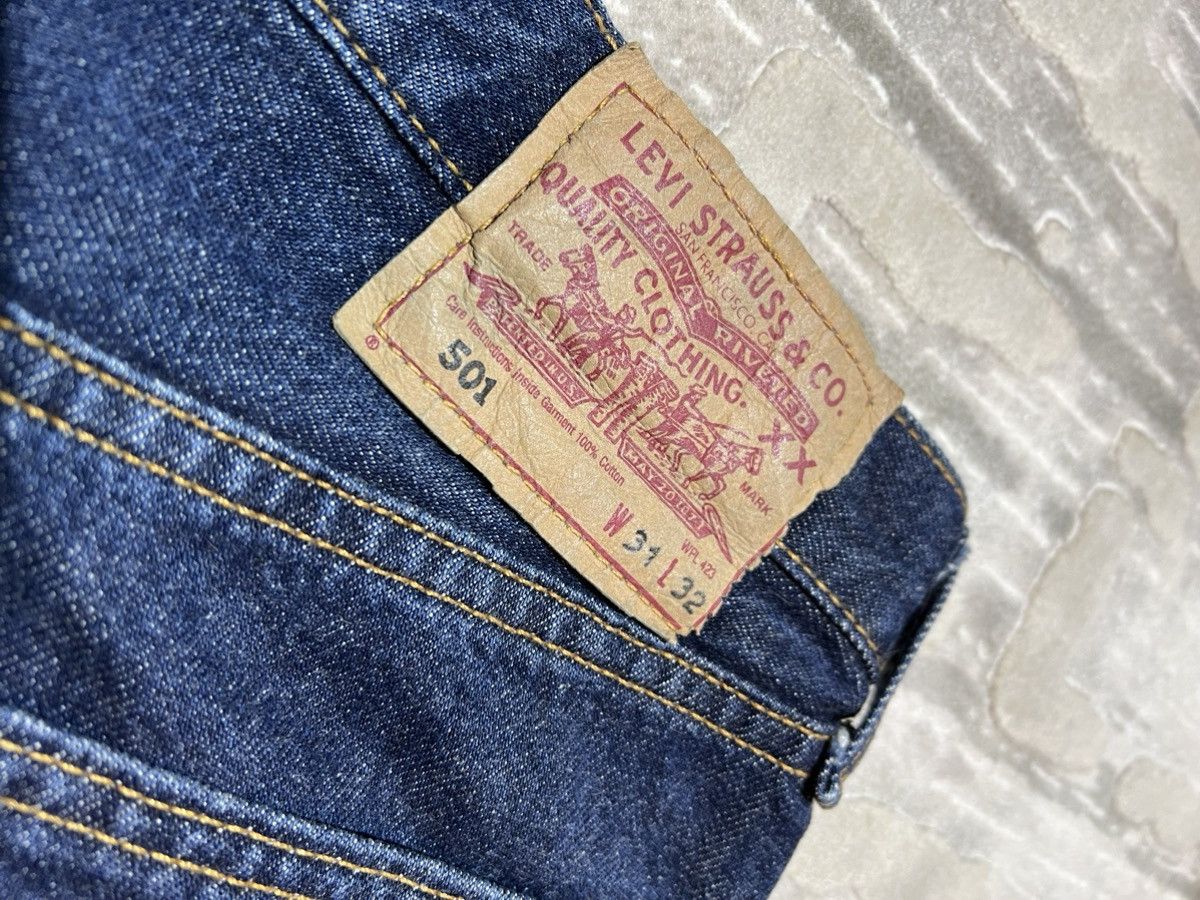 Levi's Levis vintage jeans denim UK rare pants blue avant garde 90 Size US 31 - 3 Thumbnail