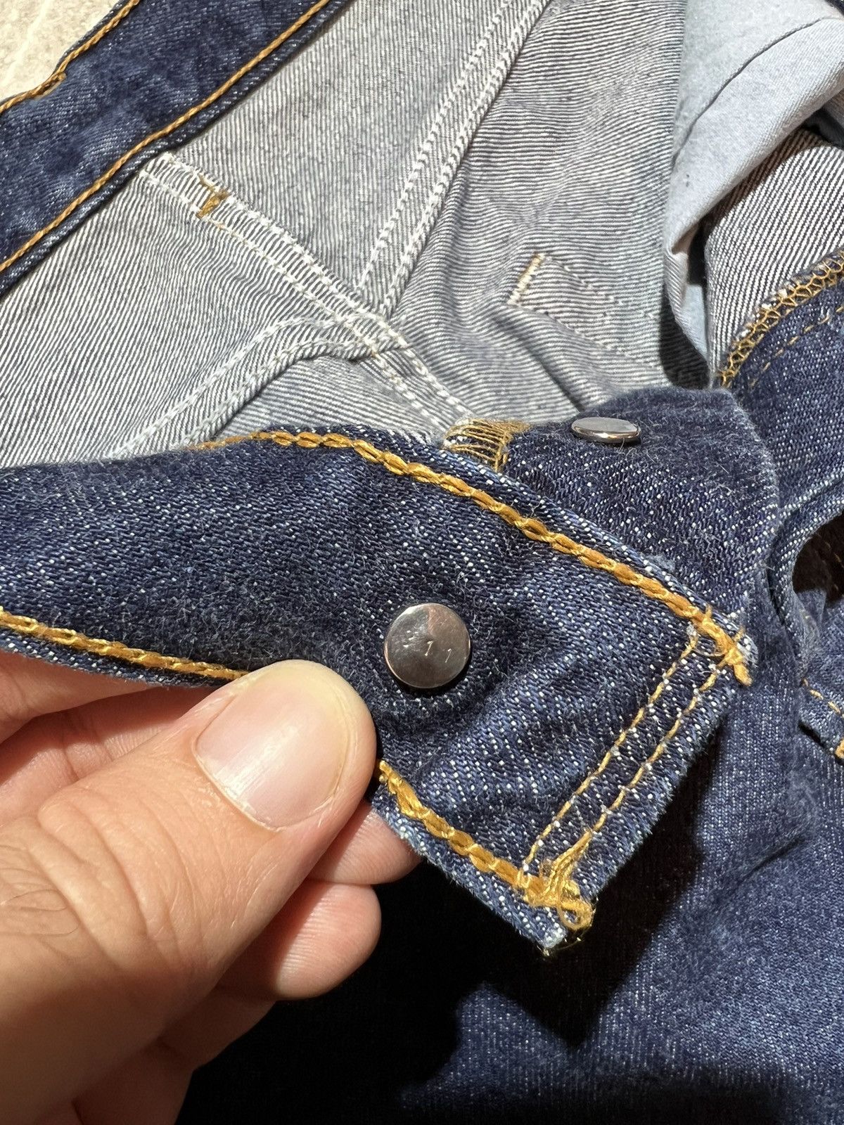 Levi's Levis vintage jeans denim UK rare pants blue avant garde 90 Size US 31 - 8 Thumbnail