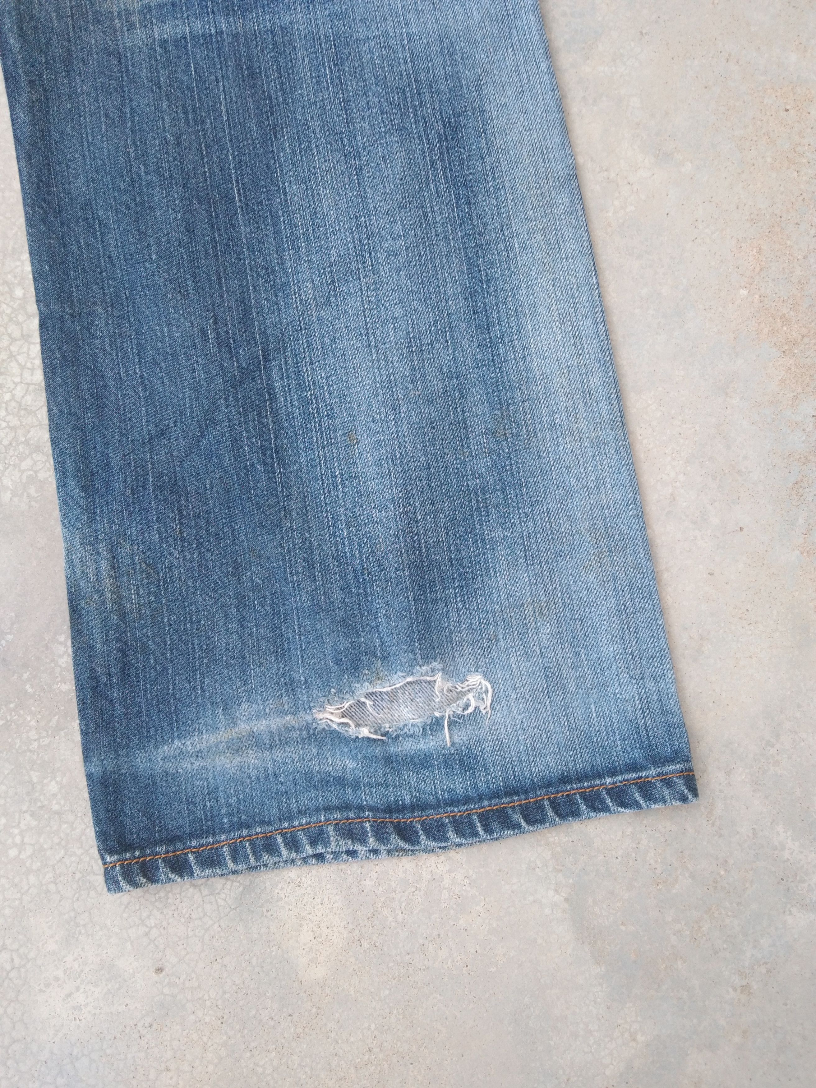 Levi's Vintage Levi's 501 Straight Leg Distressed Jeans 34x32 Size US 34 / EU 50 - 5 Thumbnail