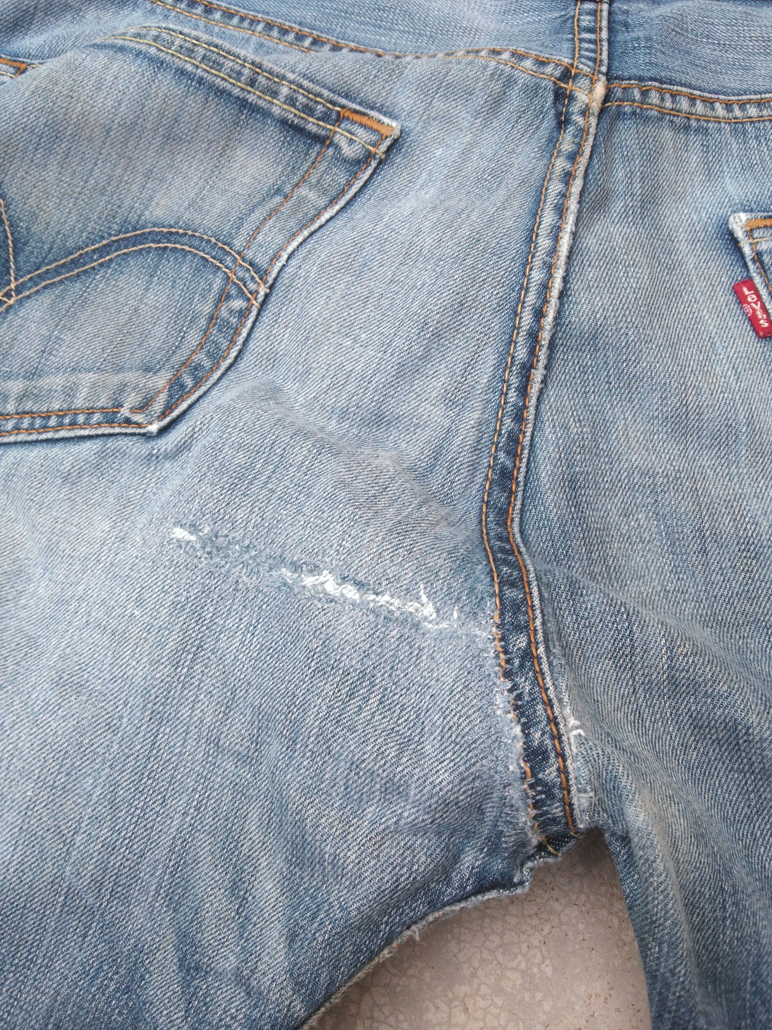 Levi's Vintage Levi's 501 Straight Leg Distressed Jeans 34x32 Size US 34 / EU 50 - 6 Thumbnail