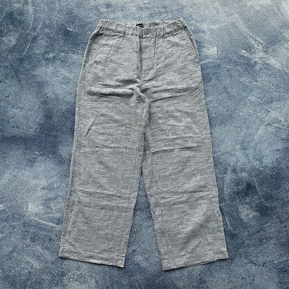 image of ne-Net By Issey Miyake Baggy Pants in Cream, Men's (Size 34)