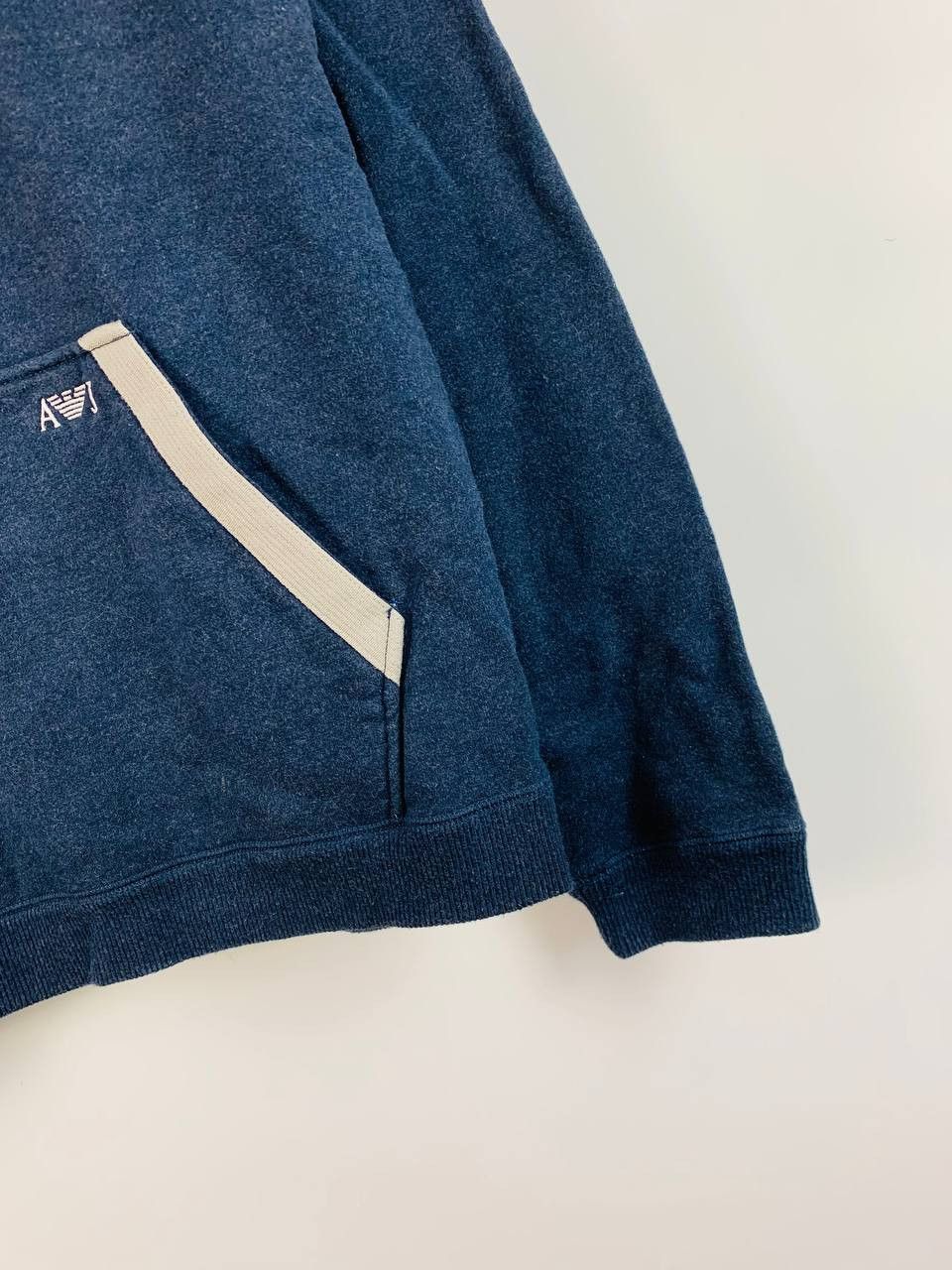 Armani Armani Jeans hoodie blue cotton M Size US M / EU 48-50 / 2 - 5 Thumbnail