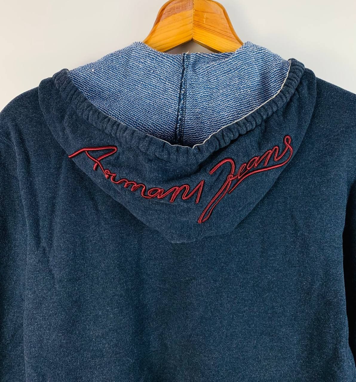 Armani Armani Jeans hoodie blue cotton M Size US M / EU 48-50 / 2 - 10 Thumbnail
