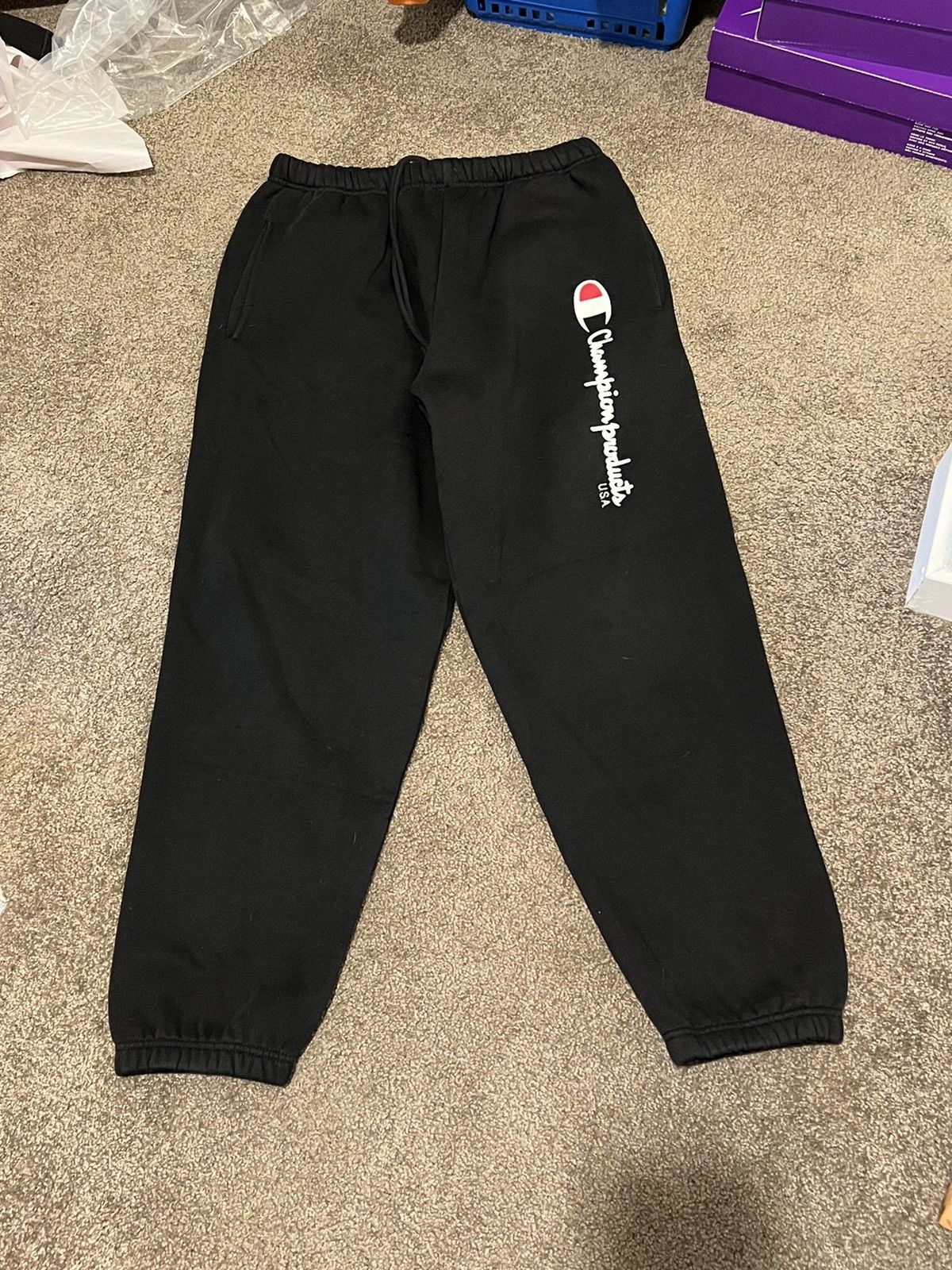 Supreme Supreme Champion Sweatpants Joggers Almost New | Grailed