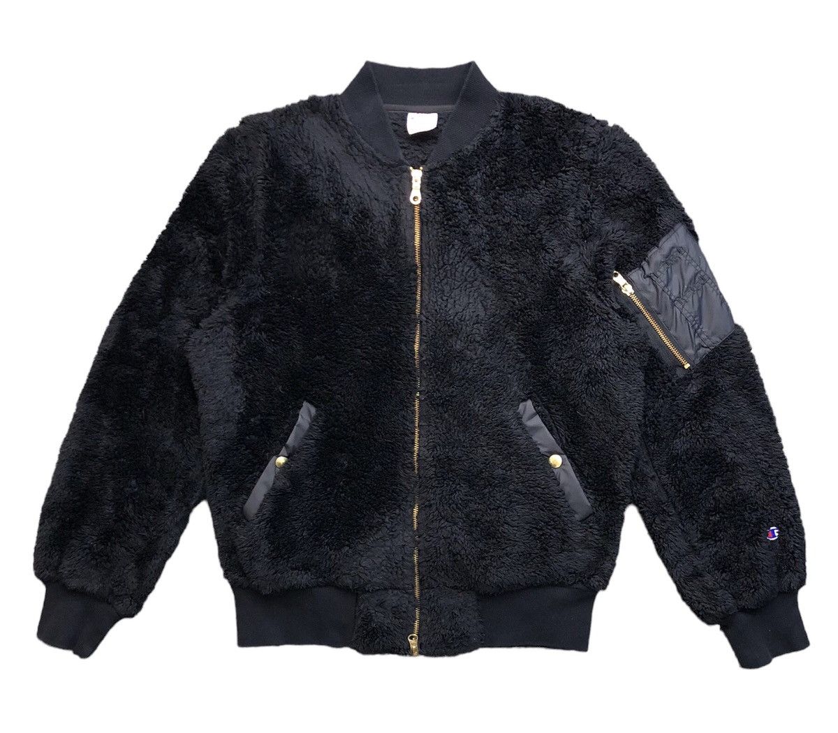 Champion Champion Black Fleece Bomber Jacket Size L / US 10 / IT 46 - 1 Thumbnail