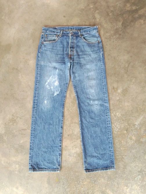 Levi's Vintage Levi's 501 Straight Leg Jeans 33x31 Size US 33 - 1 Thumbnail