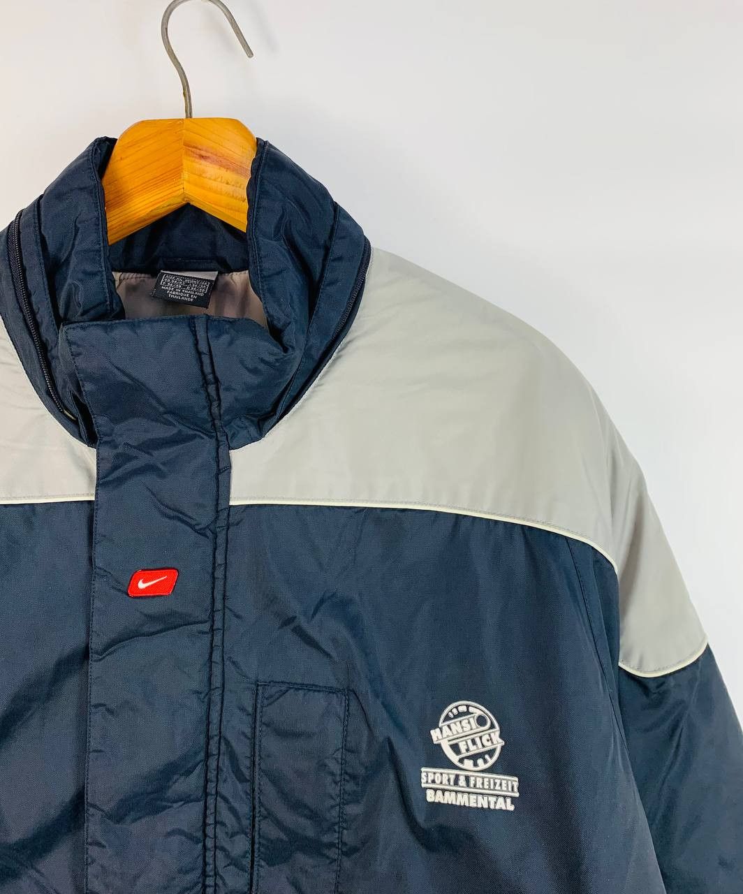 Nike Nike Down Jacket vintage gray/blue XL Size US XL / EU 56 / 4 - 2 Thumbnail