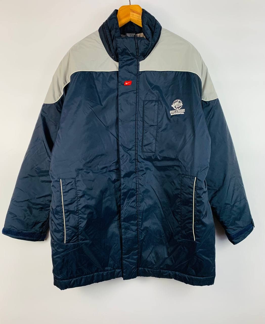 Nike Nike Down Jacket vintage gray/blue XL Size US XL / EU 56 / 4 - 1 Thumbnail