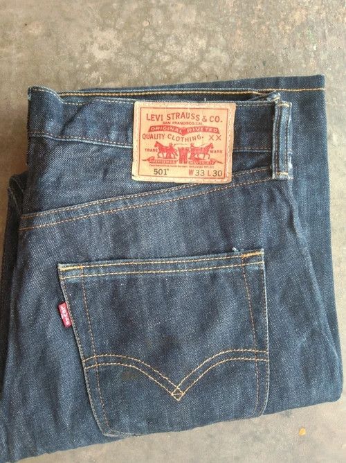 Levi's Vintage Levi's 501 Straight Leg Distressed Jeans 33x30 Size US 33 - 3 Thumbnail