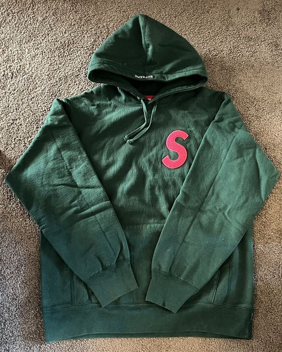 Supreme neon green discount hoodie