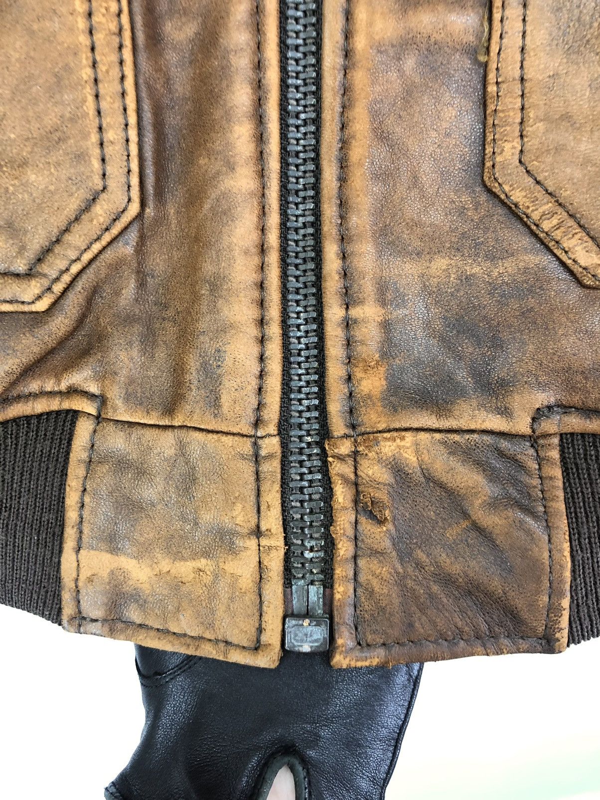 Leather Vintage USA Commander Sheepskin Leather Jacket Size US M / EU 48-50 / 2 - 11 Thumbnail