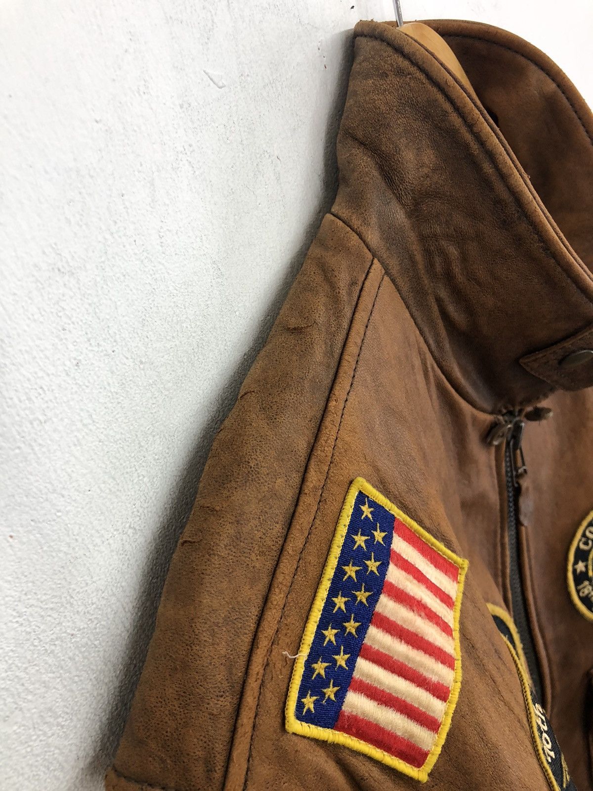 Leather Vintage USA Commander Sheepskin Leather Jacket Size US M / EU 48-50 / 2 - 8 Thumbnail