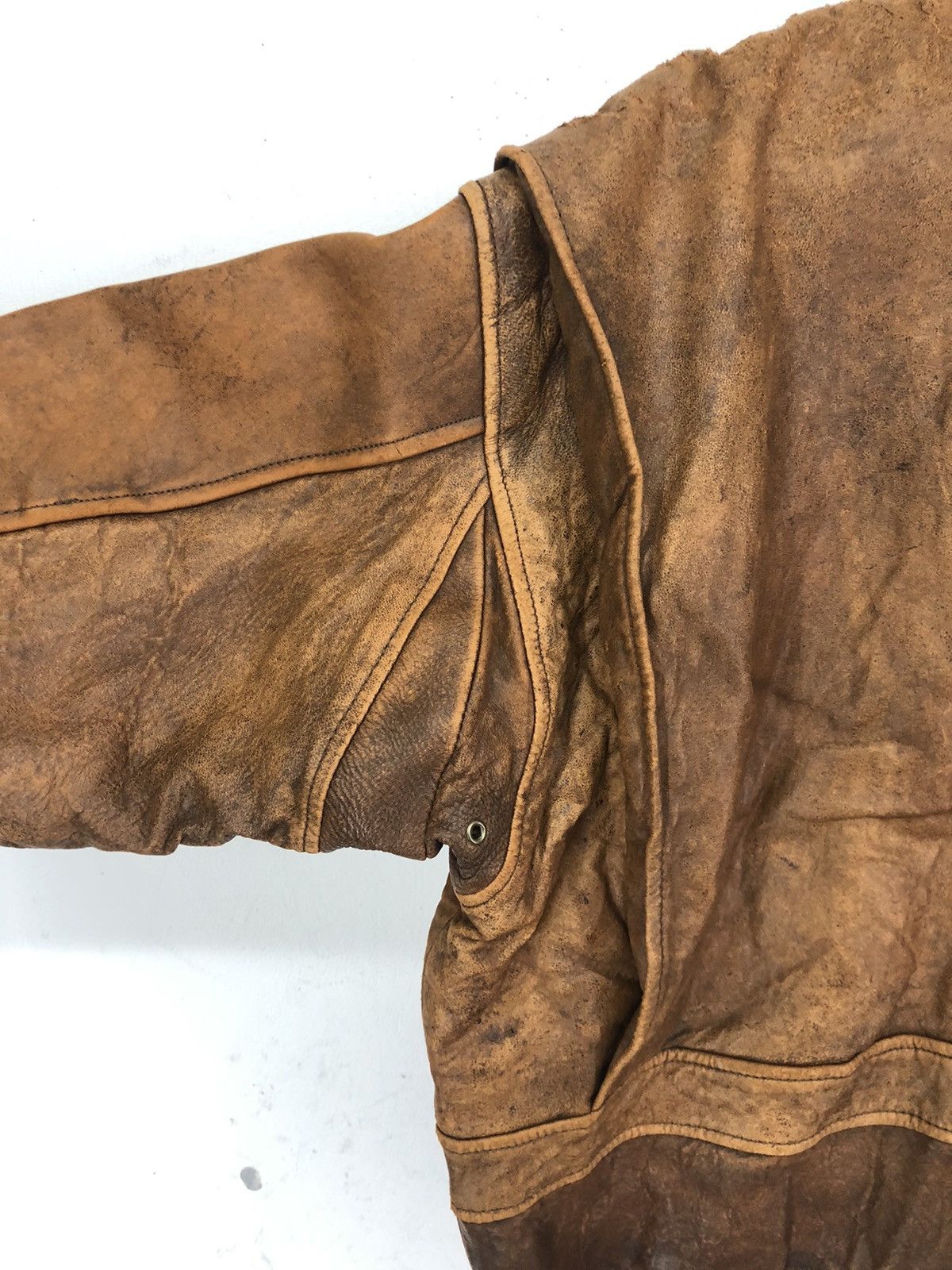 Leather Vintage USA Commander Sheepskin Leather Jacket Size US M / EU 48-50 / 2 - 15 Thumbnail