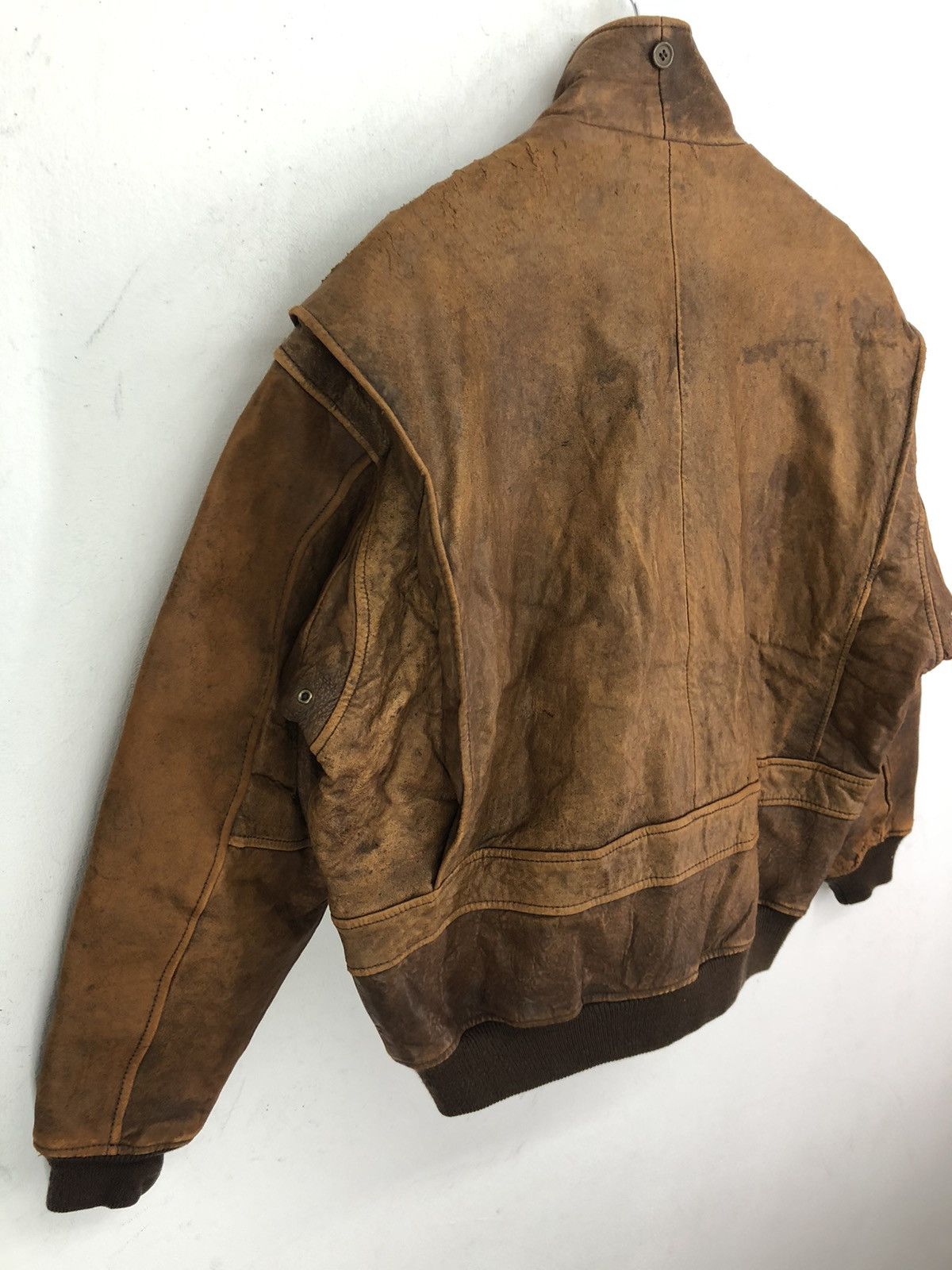Leather Vintage USA Commander Sheepskin Leather Jacket Size US M / EU 48-50 / 2 - 12 Thumbnail