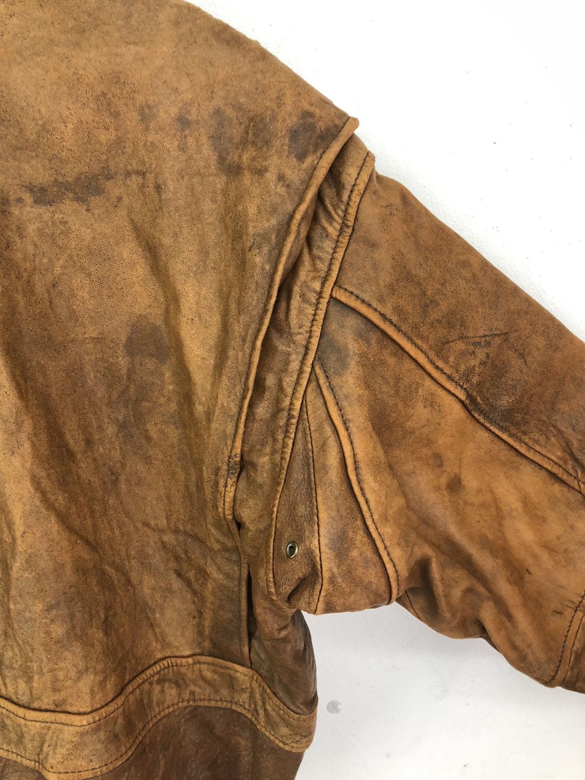 Leather Vintage USA Commander Sheepskin Leather Jacket Size US M / EU 48-50 / 2 - 16 Thumbnail