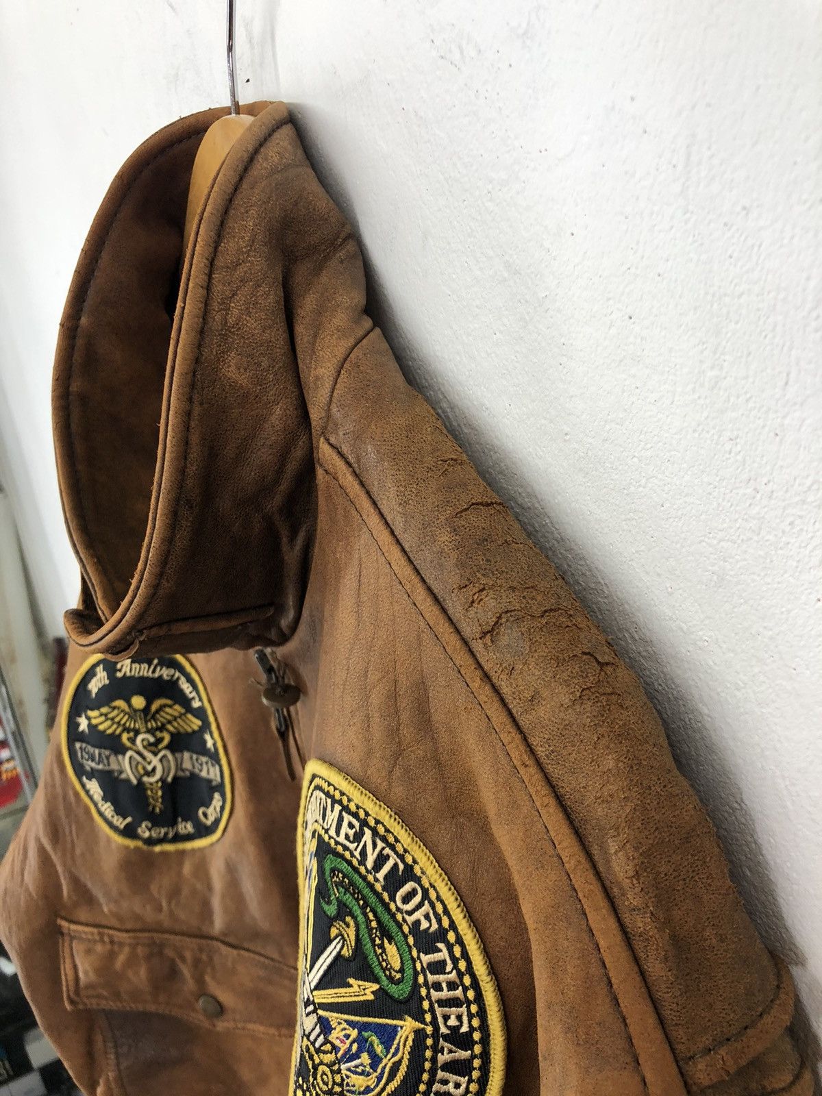 Leather Vintage USA Commander Sheepskin Leather Jacket Size US M / EU 48-50 / 2 - 9 Thumbnail
