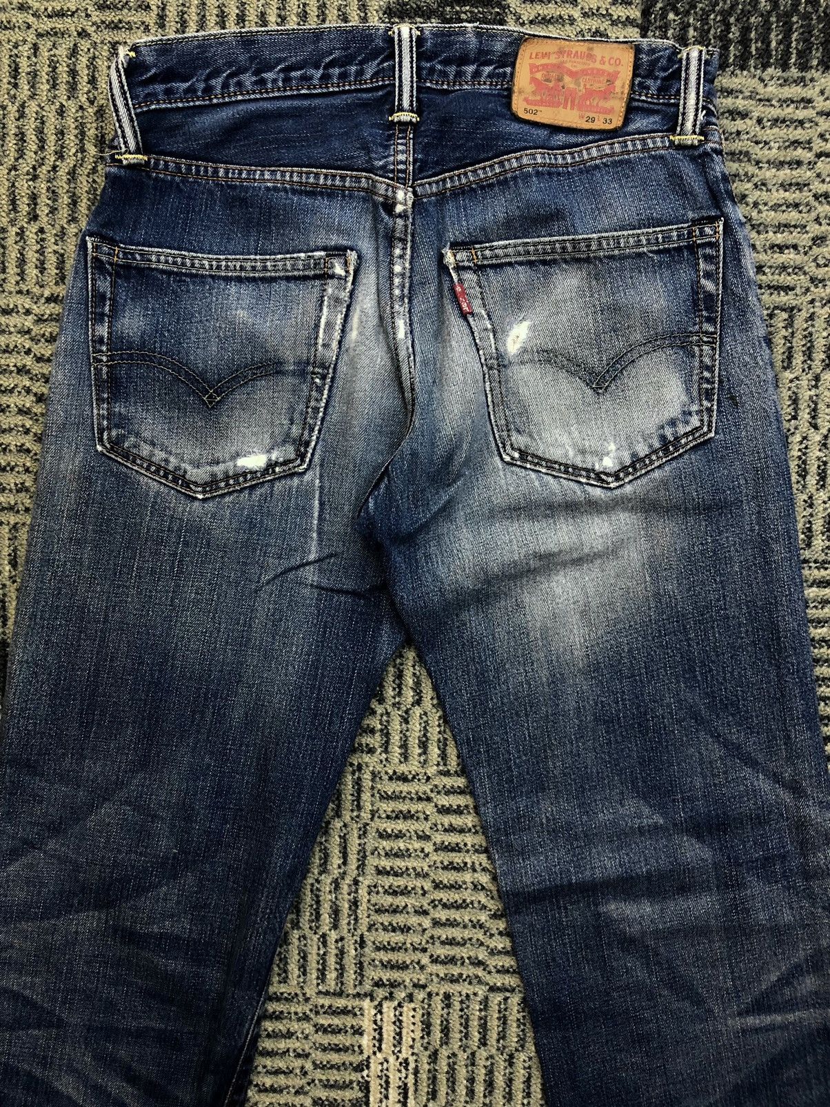 Levi's Levis 502 Faded Blue Distressed Faded Blue Jeans Size US 30 / EU 46 - 13 Thumbnail