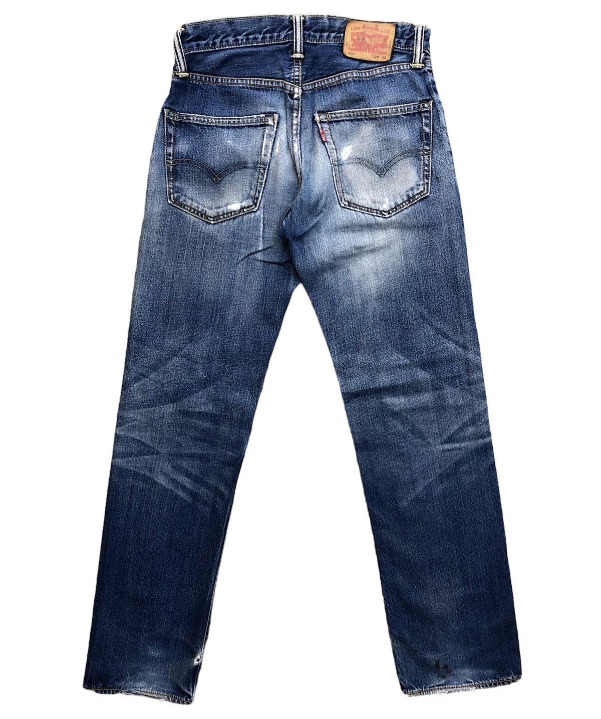 Levi's Levis 502 Faded Blue Distressed Faded Blue Jeans Size US 30 / EU 46 - 2 Thumbnail