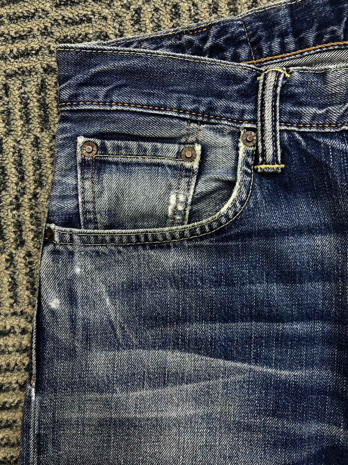 Levi's Levis 502 Faded Blue Distressed Faded Blue Jeans Size US 30 / EU 46 - 6 Thumbnail