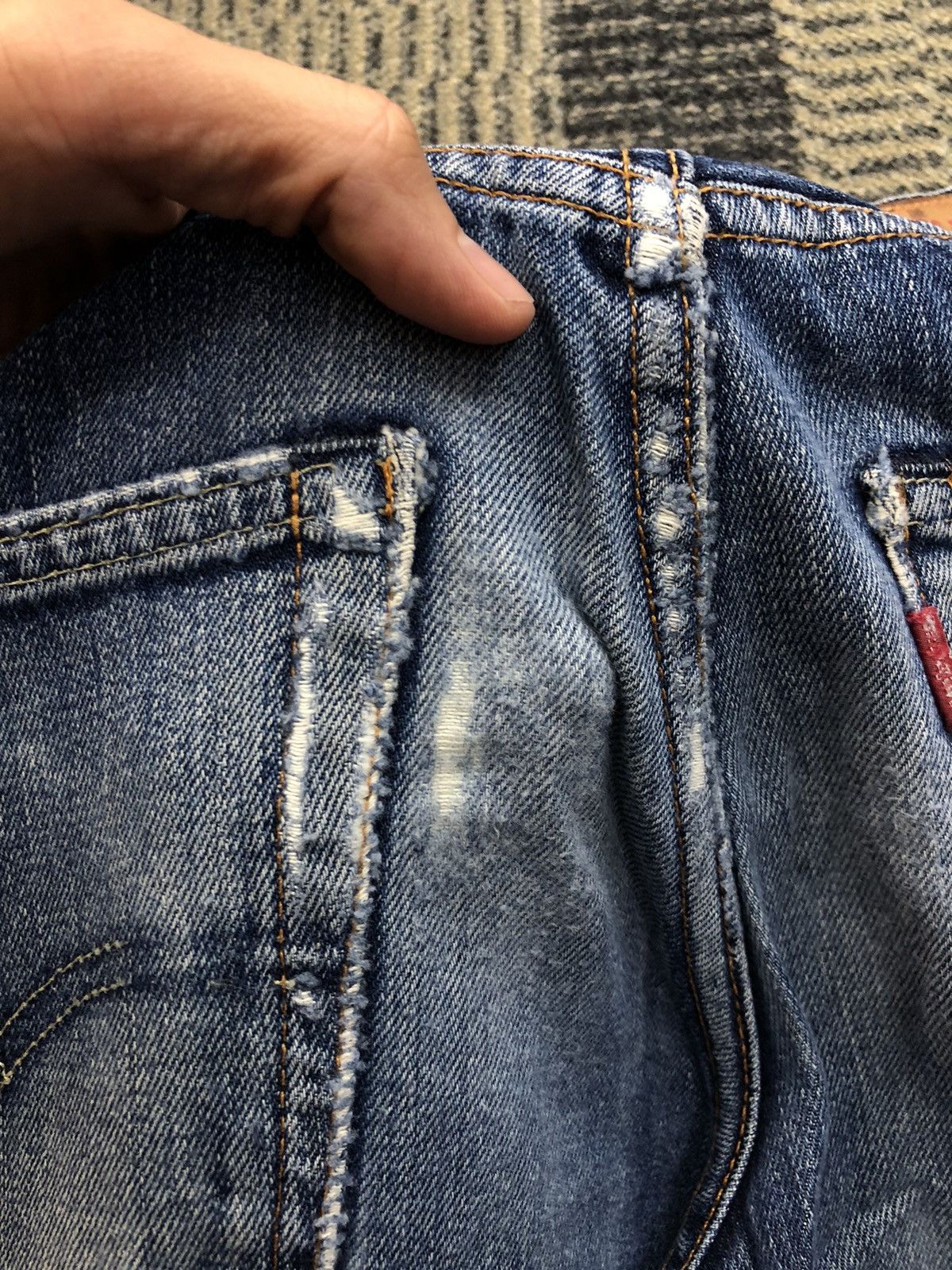 Levi's Levis 502 Faded Blue Distressed Faded Blue Jeans Size US 30 / EU 46 - 18 Thumbnail