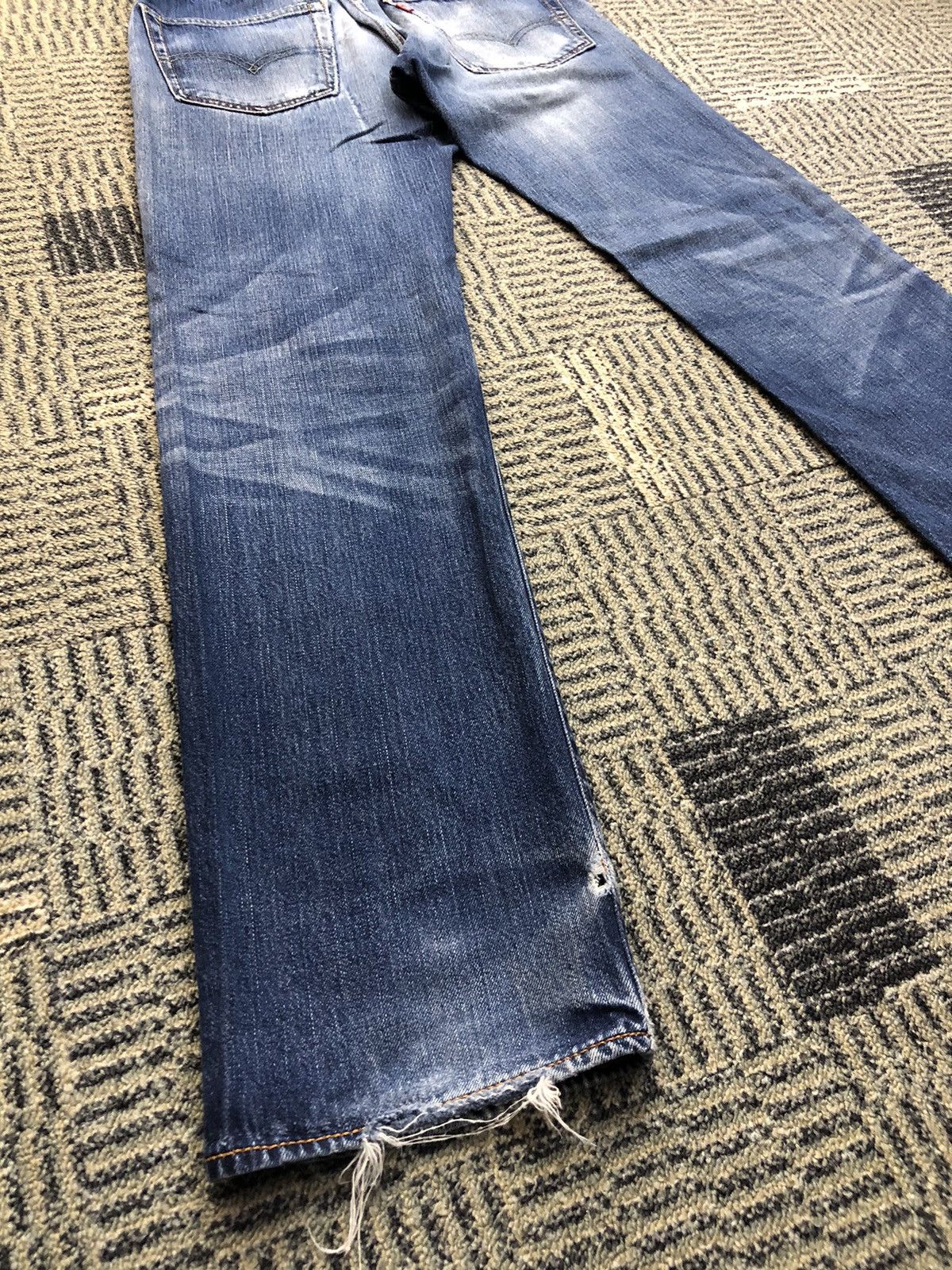 Levi's Levis 502 Faded Blue Distressed Faded Blue Jeans Size US 30 / EU 46 - 15 Thumbnail