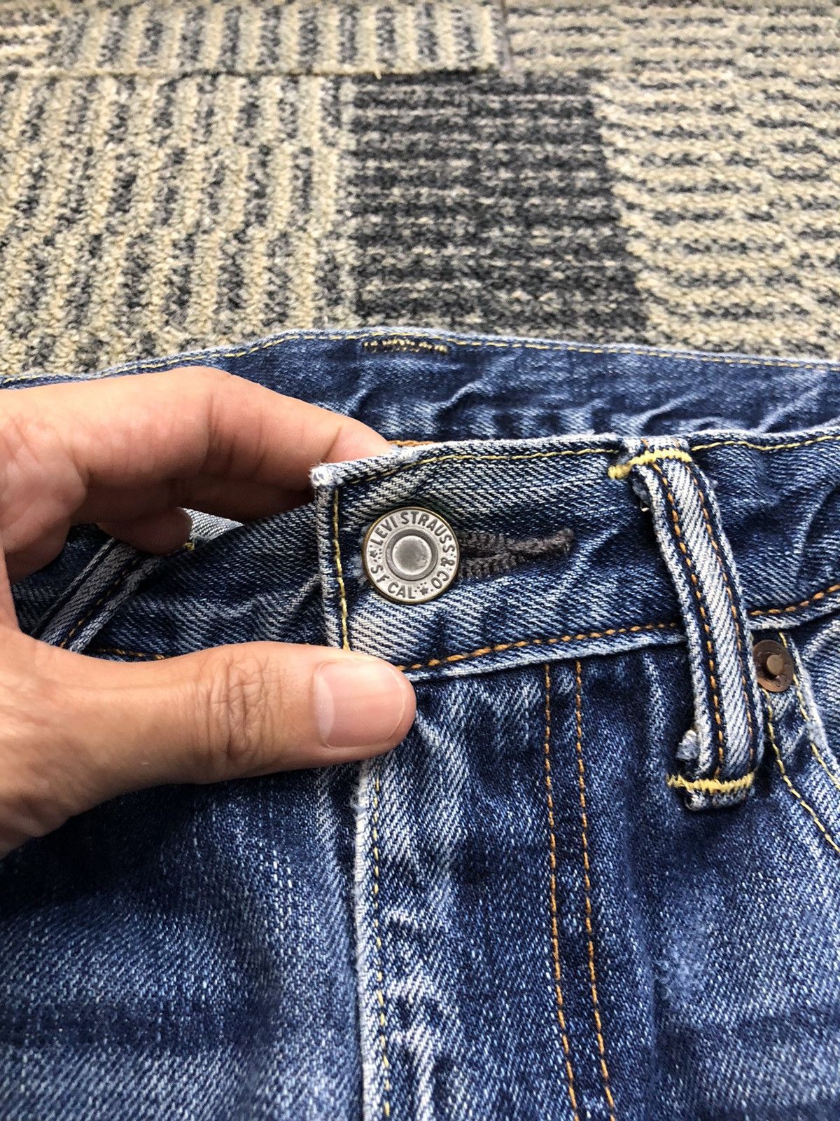 Levi's Levis 502 Faded Blue Distressed Faded Blue Jeans Size US 30 / EU 46 - 7 Thumbnail