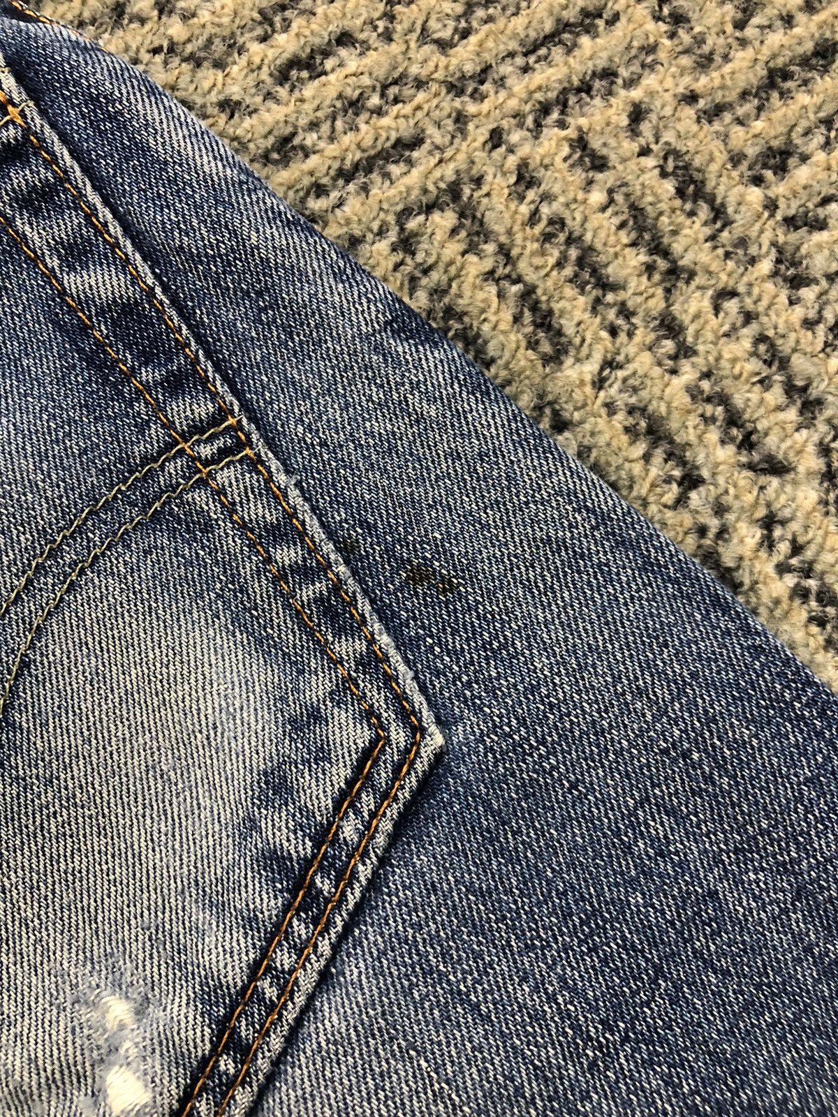 Levi's Levis 502 Faded Blue Distressed Faded Blue Jeans Size US 30 / EU 46 - 19 Thumbnail