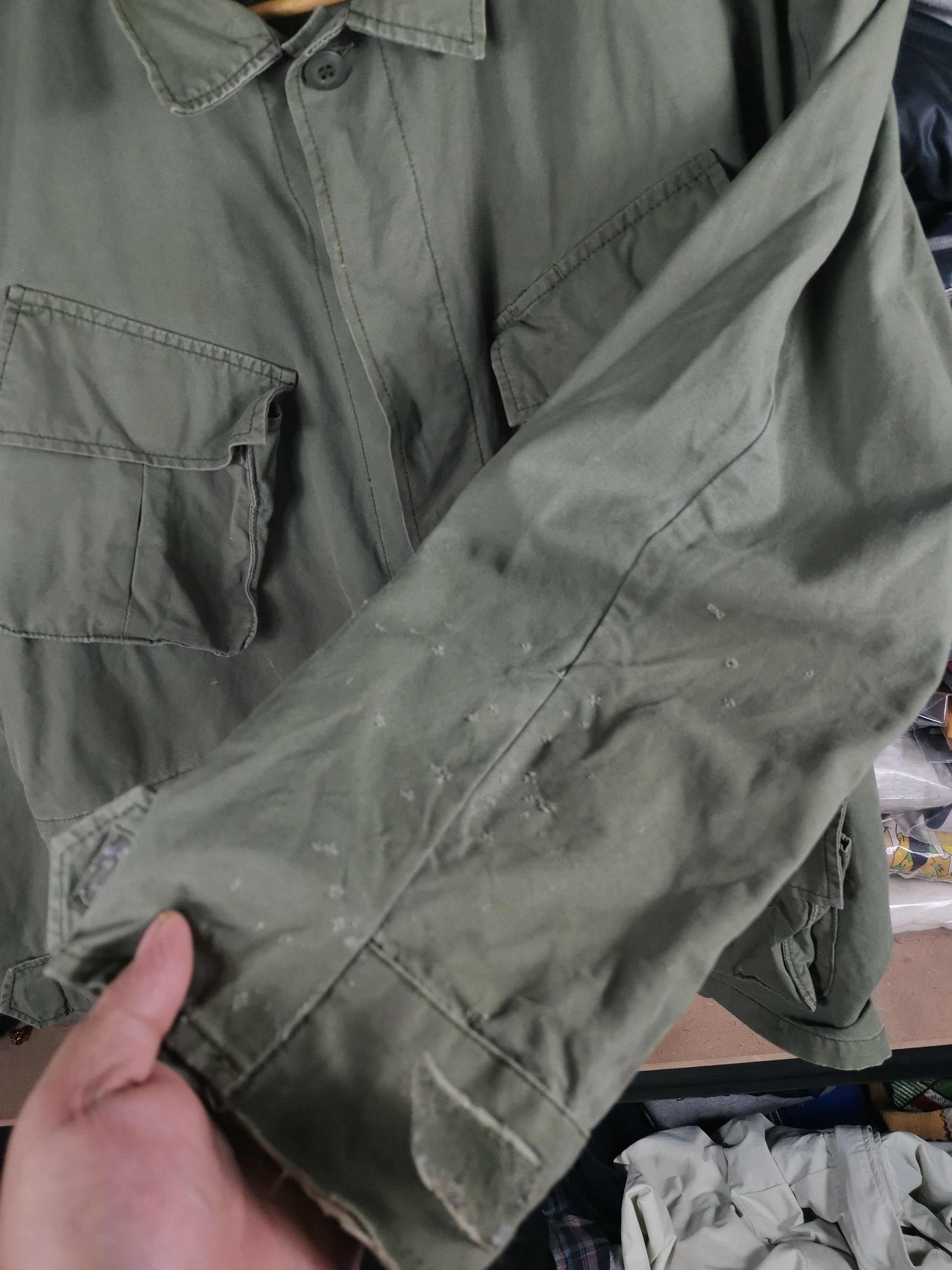 Vintage Vintage Us Army 2nd Pattern Slank Pocket Jacket Distressed Size US XL / EU 56 / 4 - 5 Thumbnail