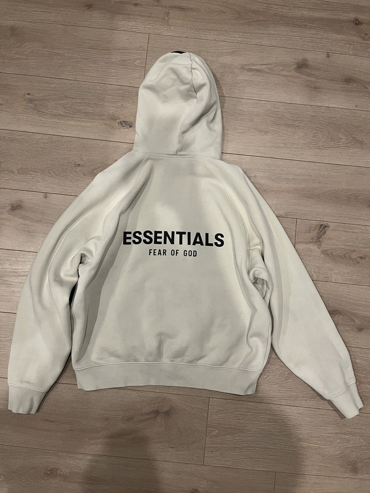 Essentials Fear of God Essentials Pull-Over Hoodie (SS21) Cream | Grailed