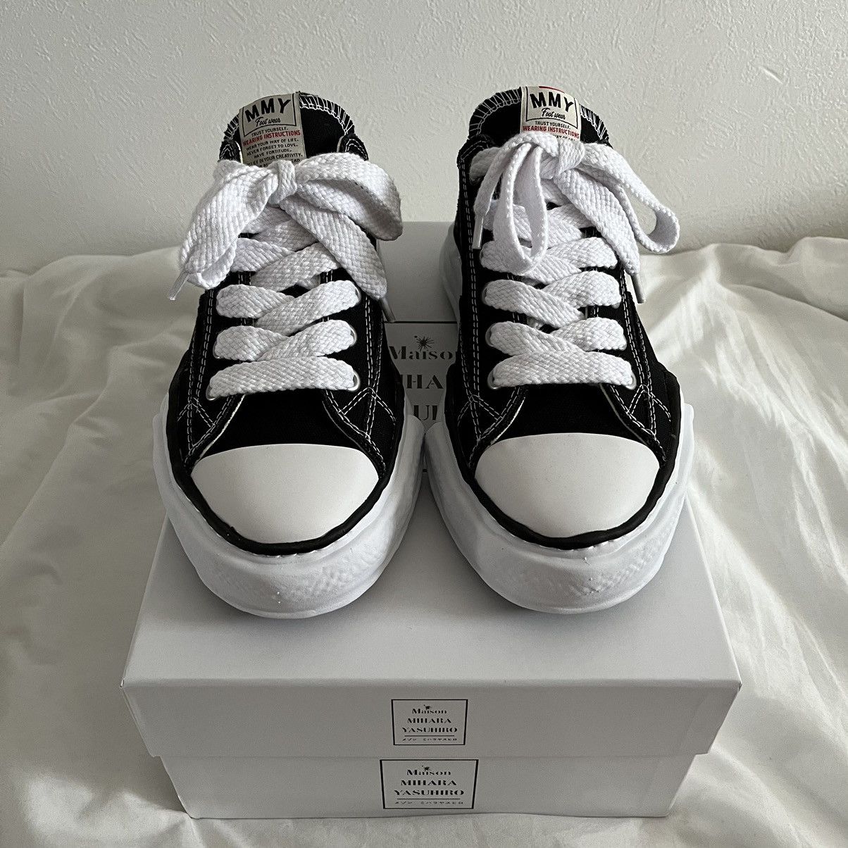 Maison MIHARA YASUHIRO MIHARA YASUHIRO shoes PETERSON OG Sole Canvas Black 42 Size US 9 / EU 42 - 2 Thumbnail