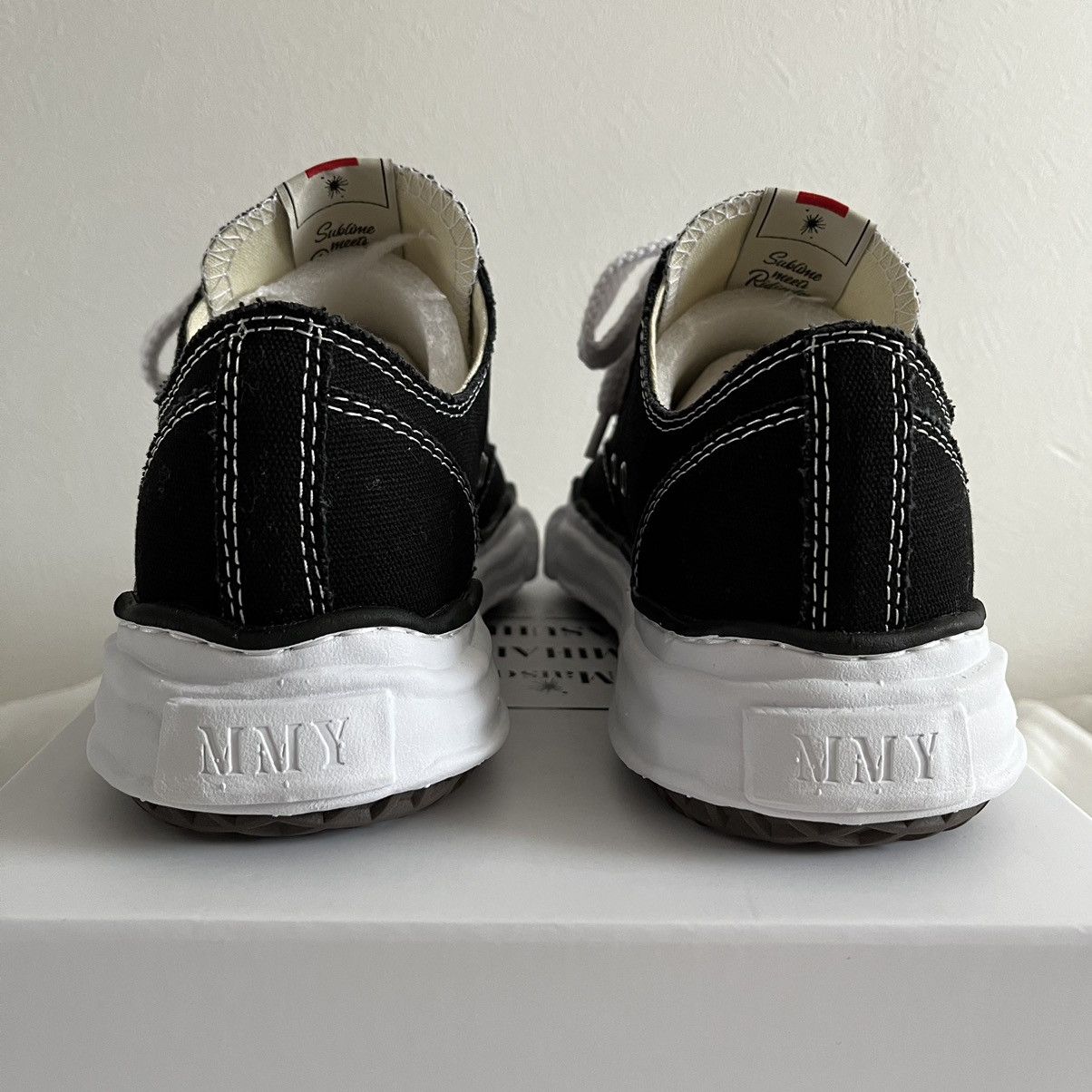 Maison MIHARA YASUHIRO MIHARA YASUHIRO shoes PETERSON OG Sole Canvas Black 42 Size US 9 / EU 42 - 3 Thumbnail