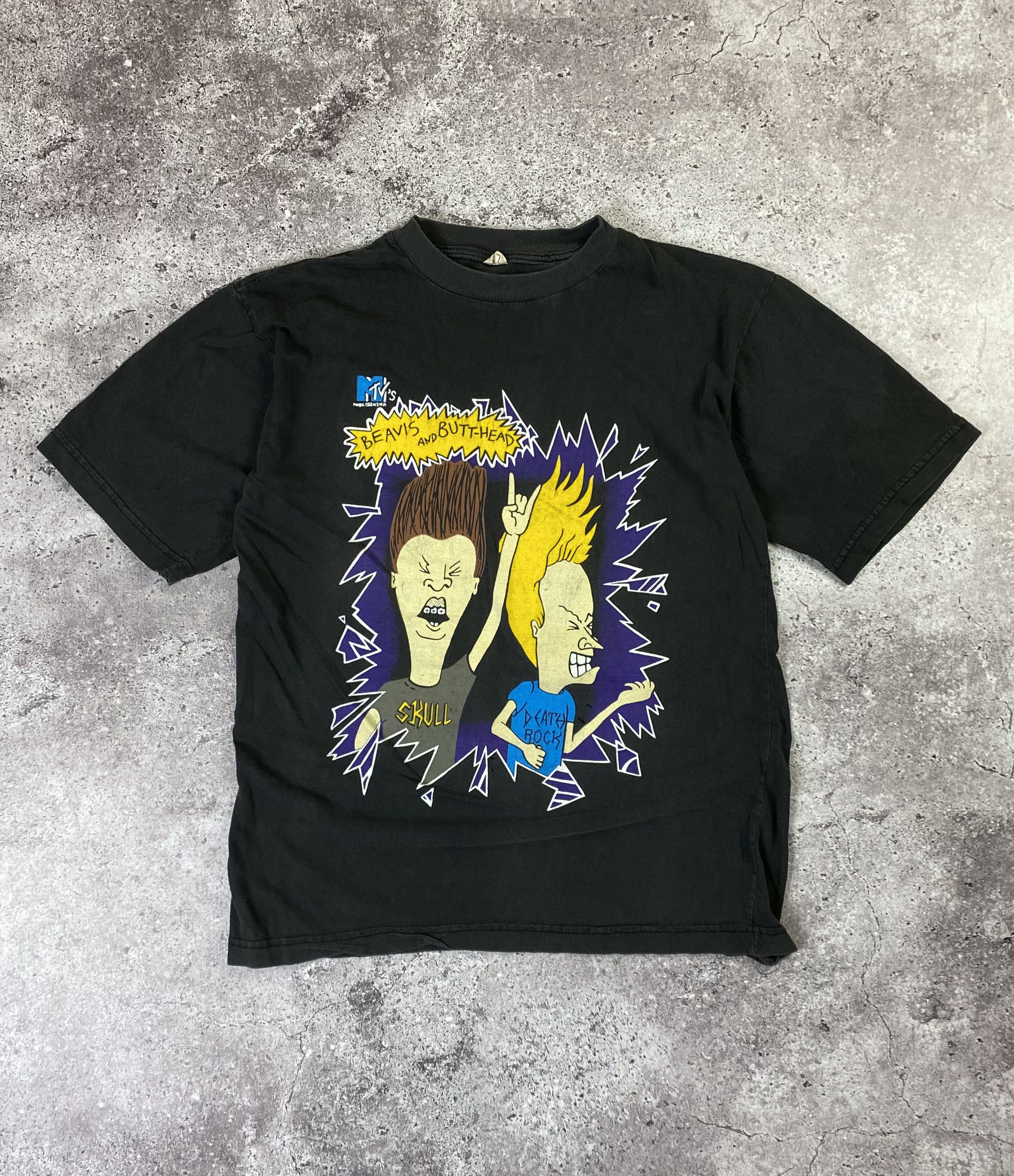 Mtv × Vintage Vintage 1993 Beavis and Butthead MTV T Shirt Single Stitch Size US XL / EU 56 / 4 - 2 Thumbnail