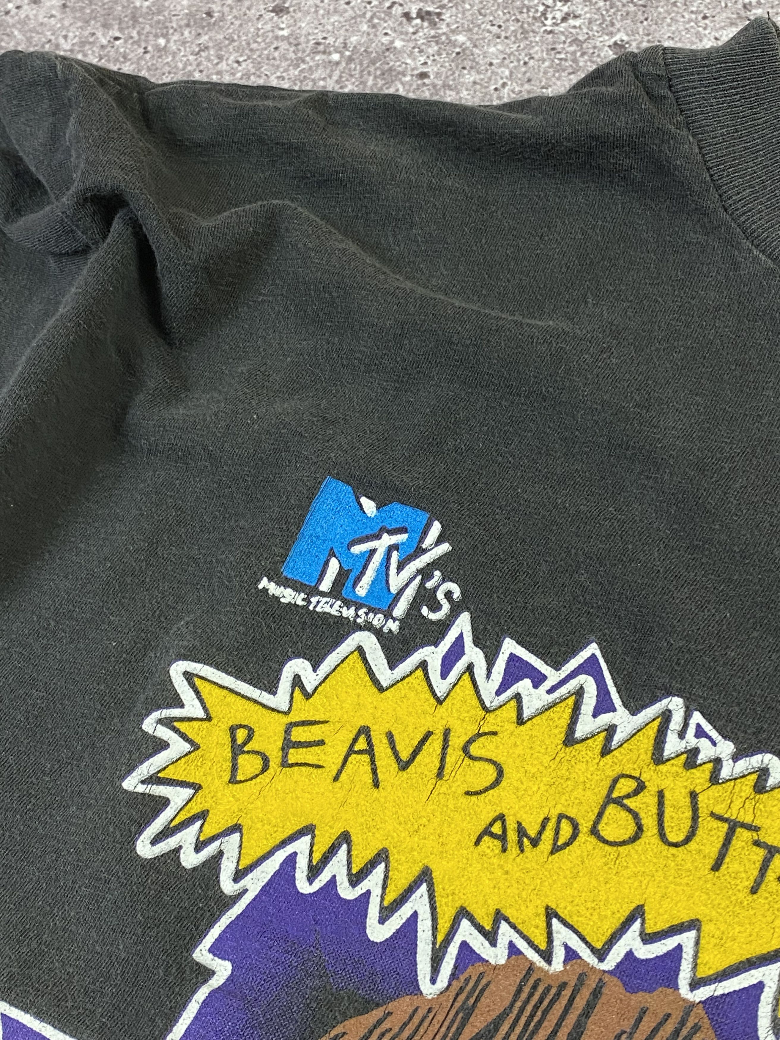 Mtv × Vintage Vintage 1993 Beavis and Butthead MTV T Shirt Single Stitch Size US XL / EU 56 / 4 - 7 Thumbnail
