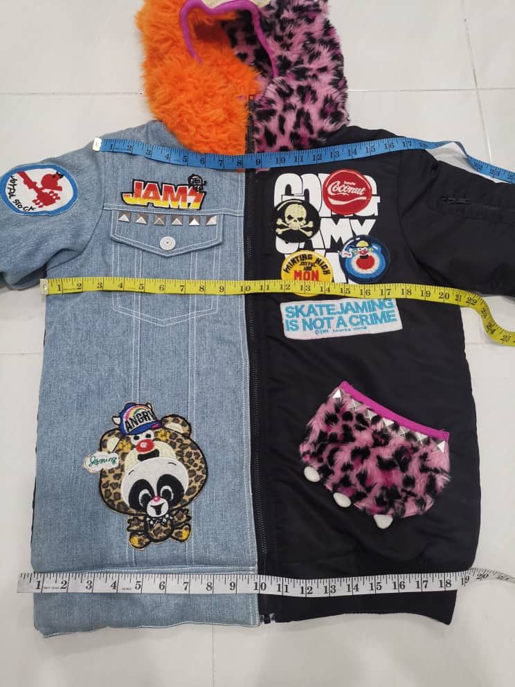 Japanese Brand Winter style Patchwork Jacket By Joyful & Monster #cw21 Size US M / EU 48-50 / 2 - 23 Thumbnail