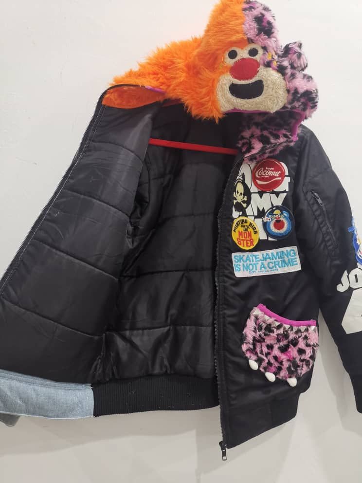 Japanese Brand Winter style Patchwork Jacket By Joyful & Monster #cw21 Size US M / EU 48-50 / 2 - 10 Thumbnail