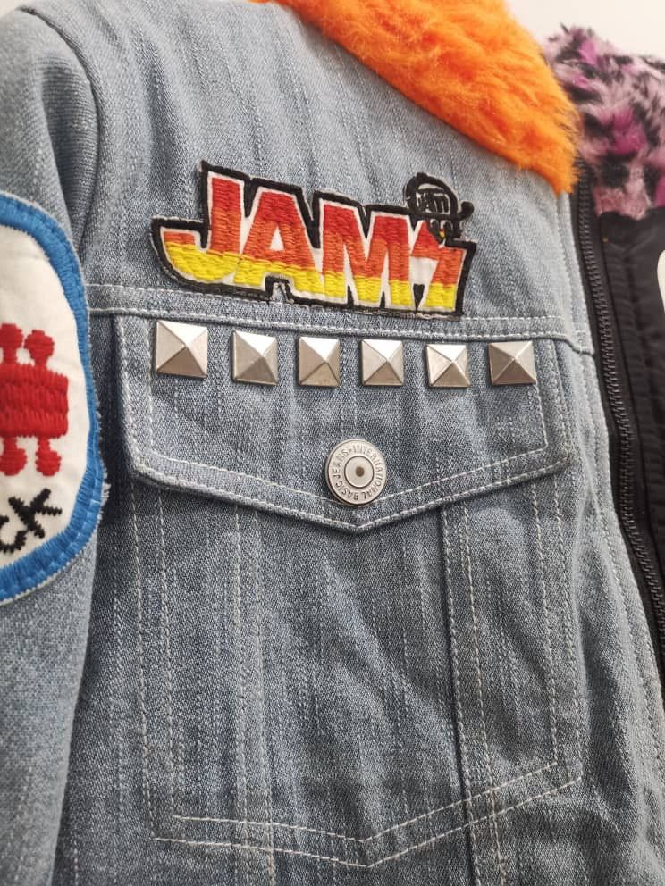 Japanese Brand Winter style Patchwork Jacket By Joyful & Monster #cw21 Size US M / EU 48-50 / 2 - 18 Thumbnail