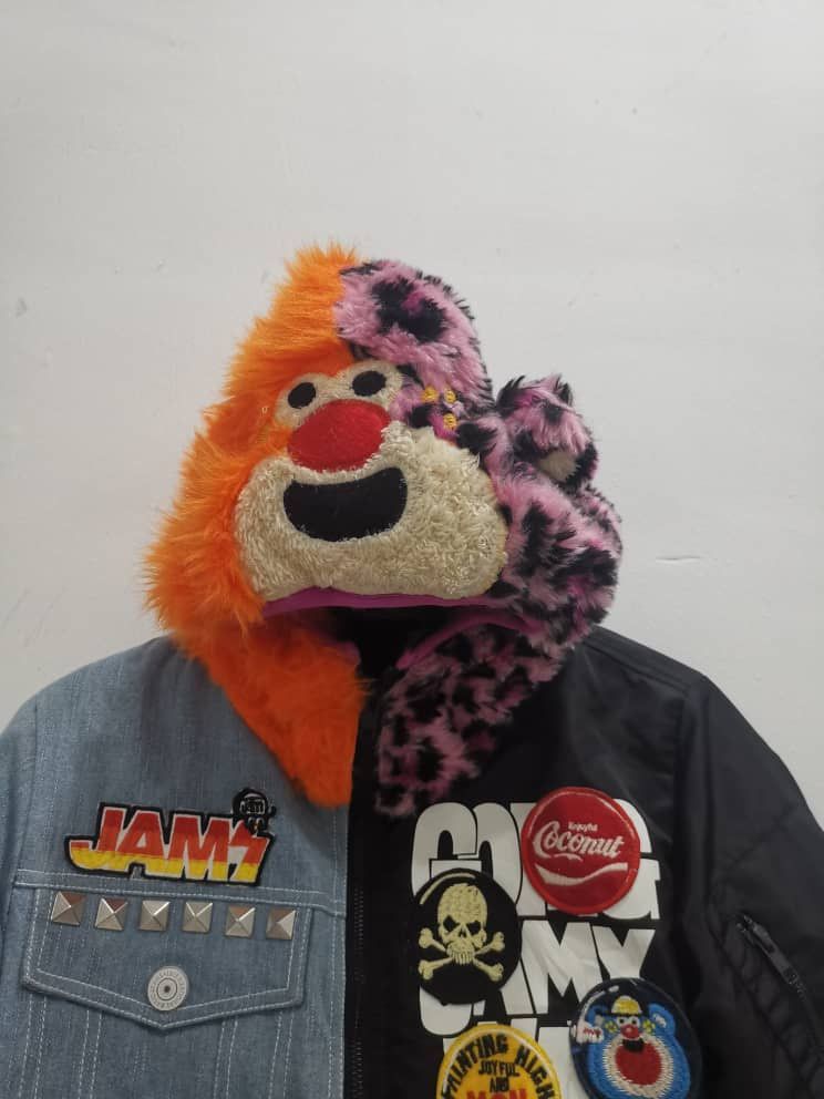 Japanese Brand Winter style Patchwork Jacket By Joyful & Monster #cw21 Size US M / EU 48-50 / 2 - 9 Thumbnail