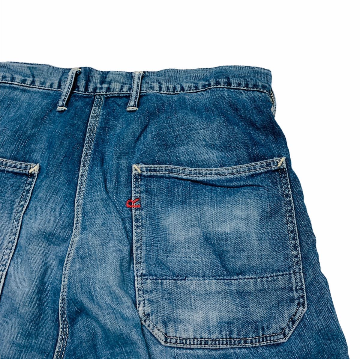 45rpm × Japanese Brand 45rpm JAPAN SHORTS DISTRESSED DENIM MADE IN JAPAN Size US 34 / EU 50 - 4 Thumbnail