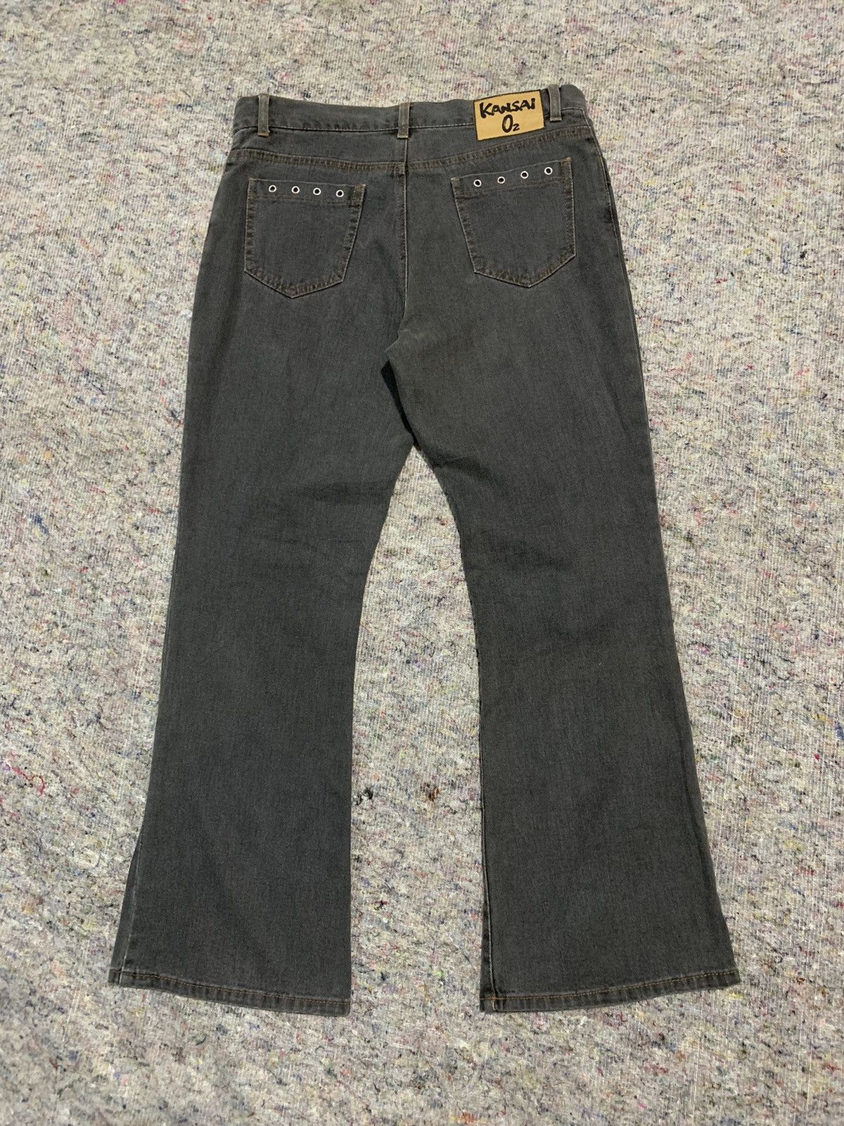 Issey Miyake 🖤BLACFRIDAY🖤Vintage kansai flared jeans Size 32" / US 10 / IT 46 - 2 Thumbnail