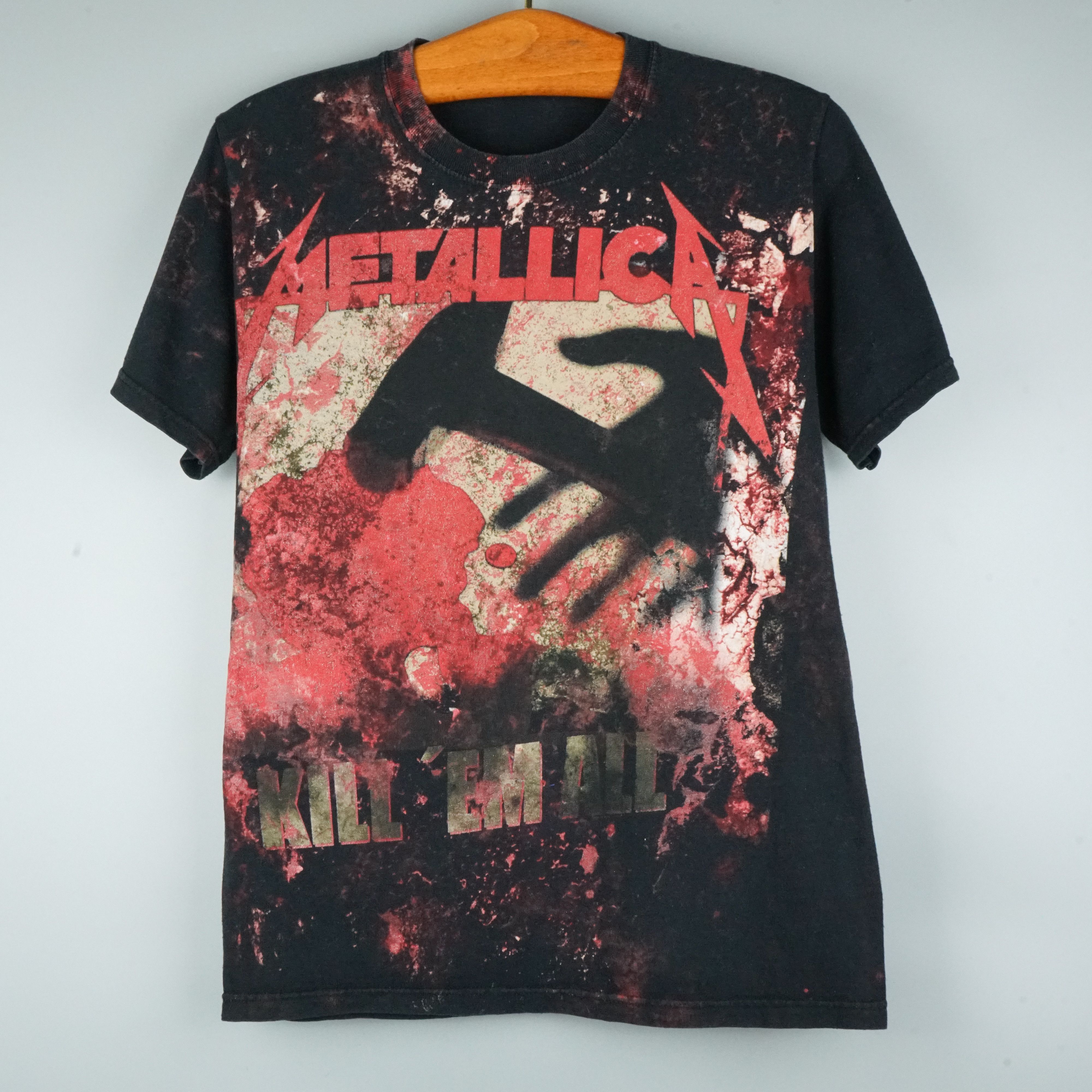 Metallica × Vintage 2010s Metallica t-shirt All Over Print Size US S / EU 44-46 / 1 - 1 Thumbnail