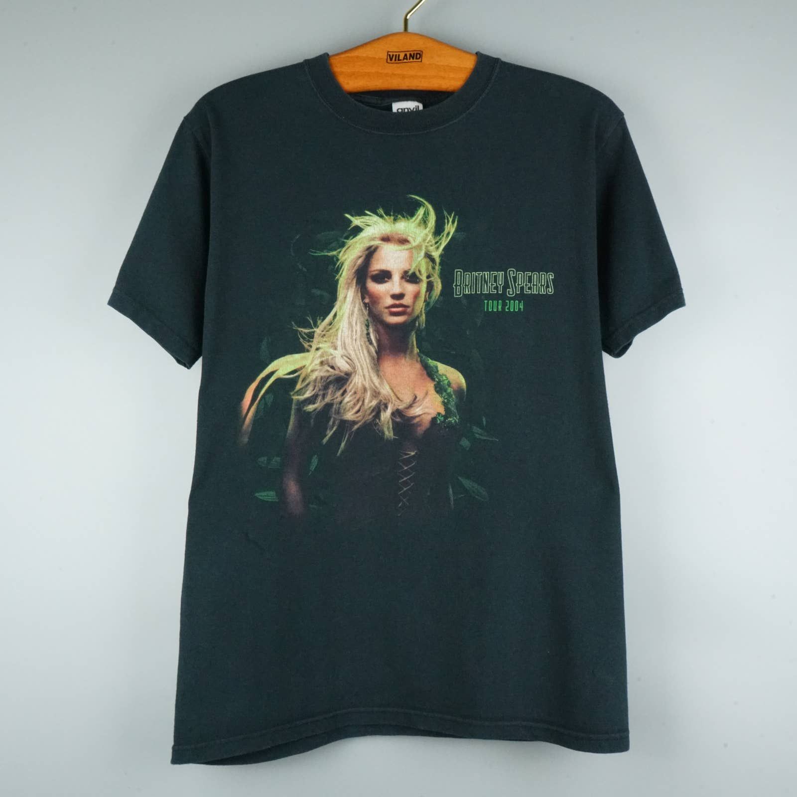 Image of Band Tees x Rap Tees Britney Spears T Shirt 2004 Tour in Black, Men's (Size Small)