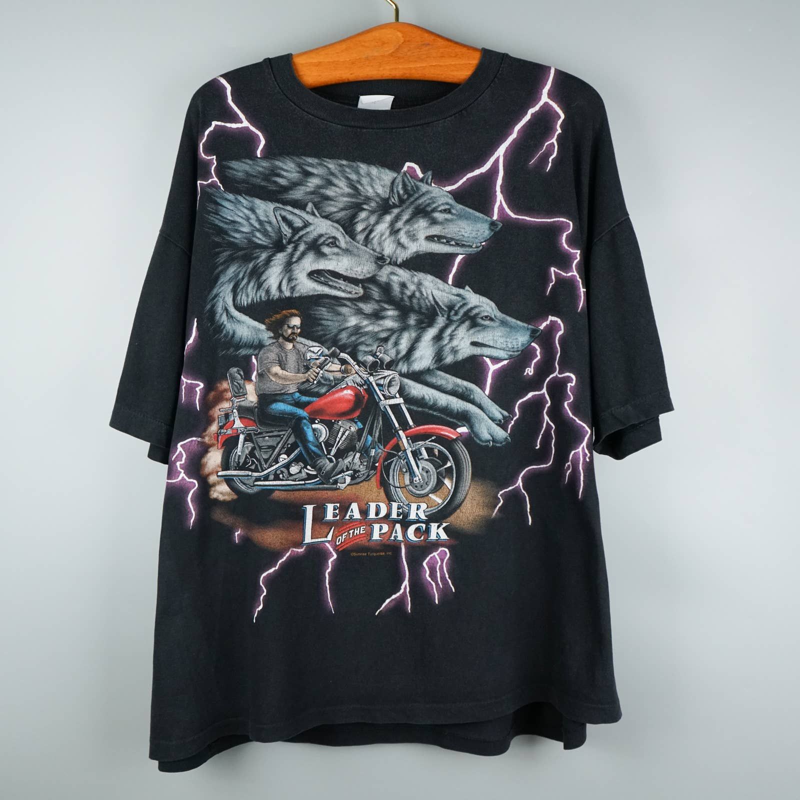 Harley Davidson × Rock T Shirt × Vintage 90s American Thunder 