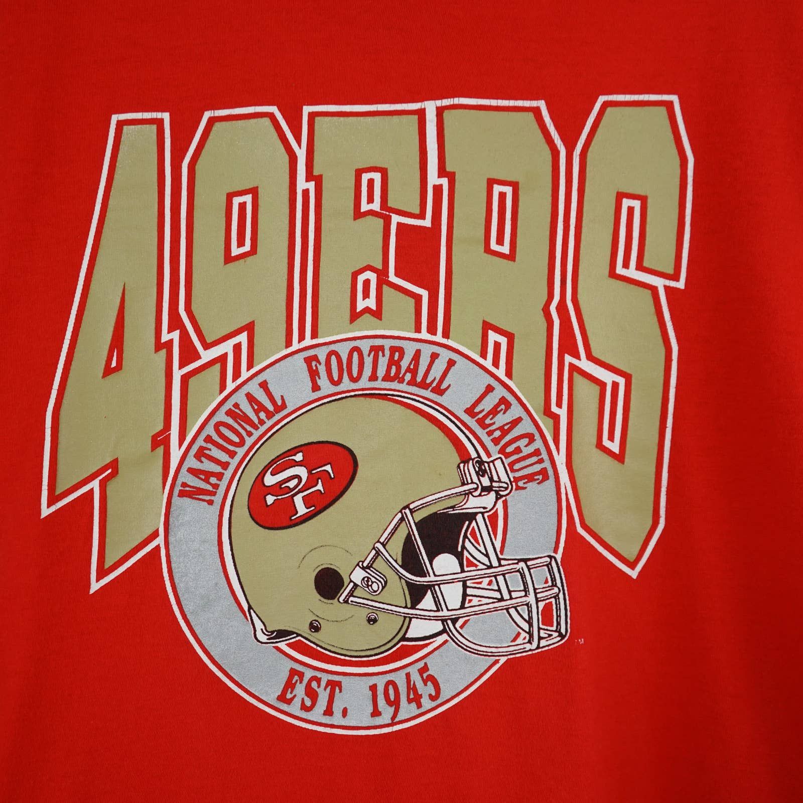 NFL × Vintage 1990s 49ers t shirt Size US XXL / EU 58 / 5 - 2 Thumbnail