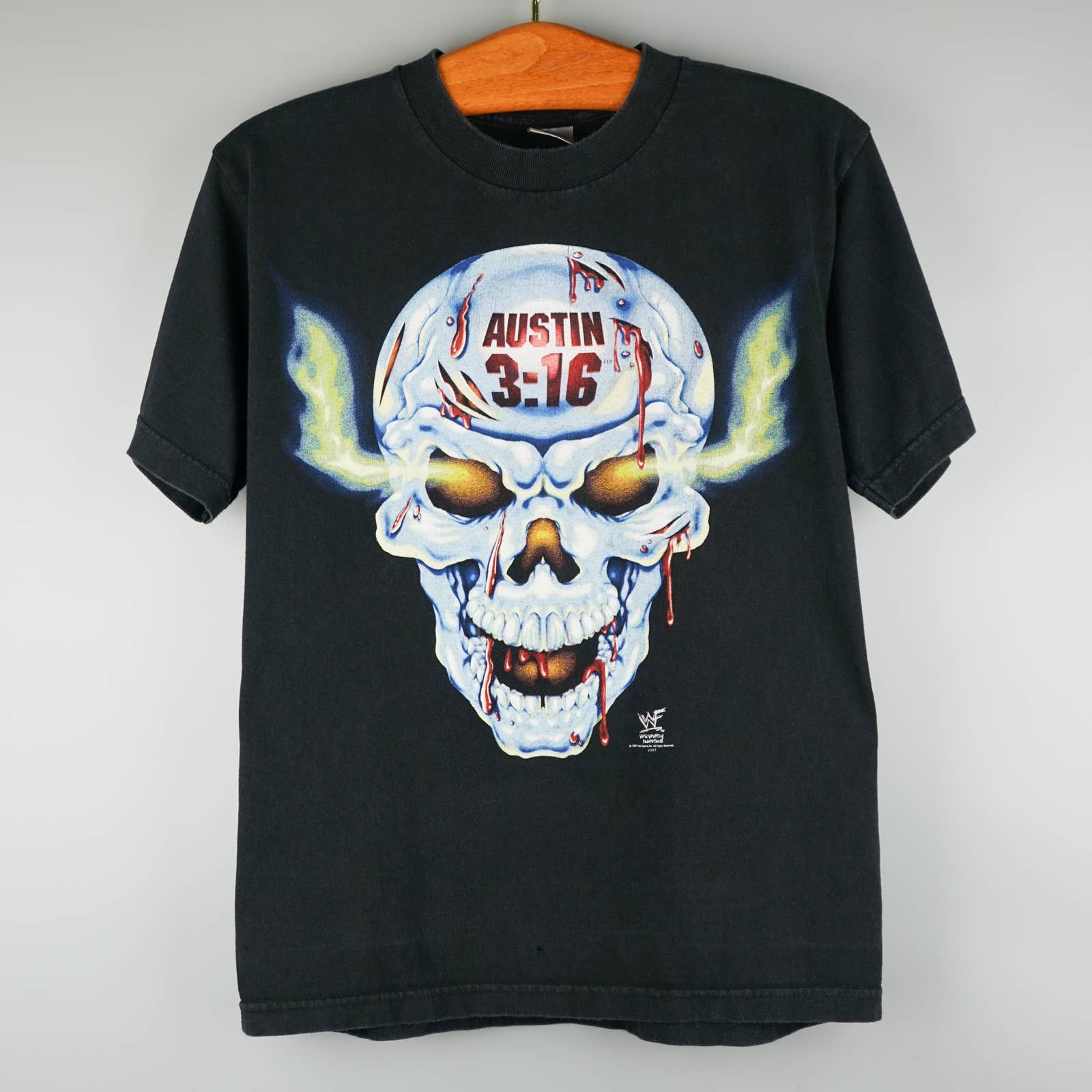 Vintage × WWF 1998 Stone Cold t-shirt Skull with blood Size US S / EU 44-46 / 1 - 1 Thumbnail