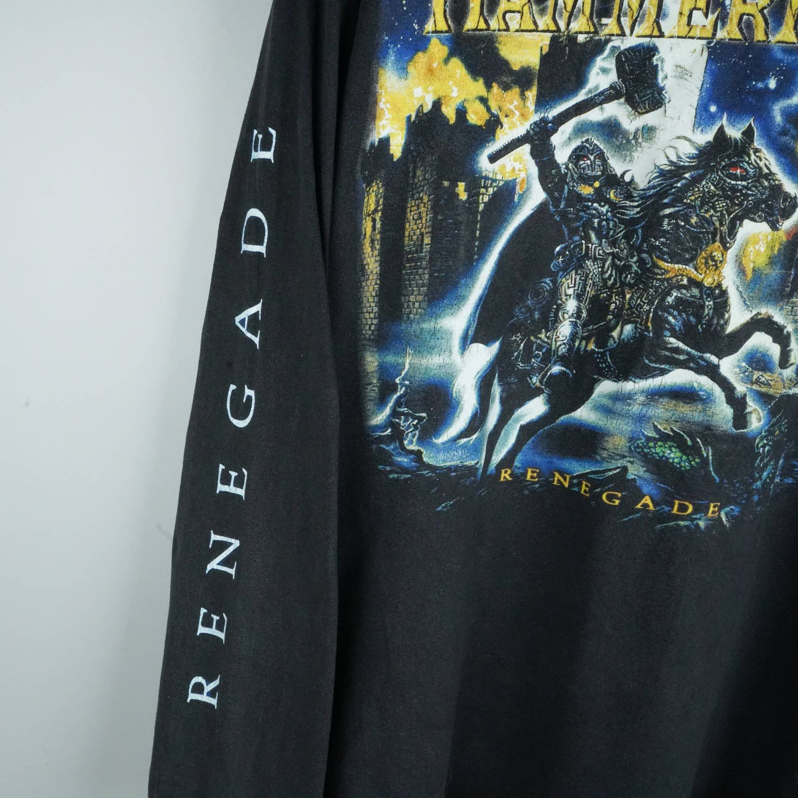 Band Tees × Vintage 2000 HammerFall t-shirt Renegade Size US XXL / EU 58 / 5 - 4 Thumbnail